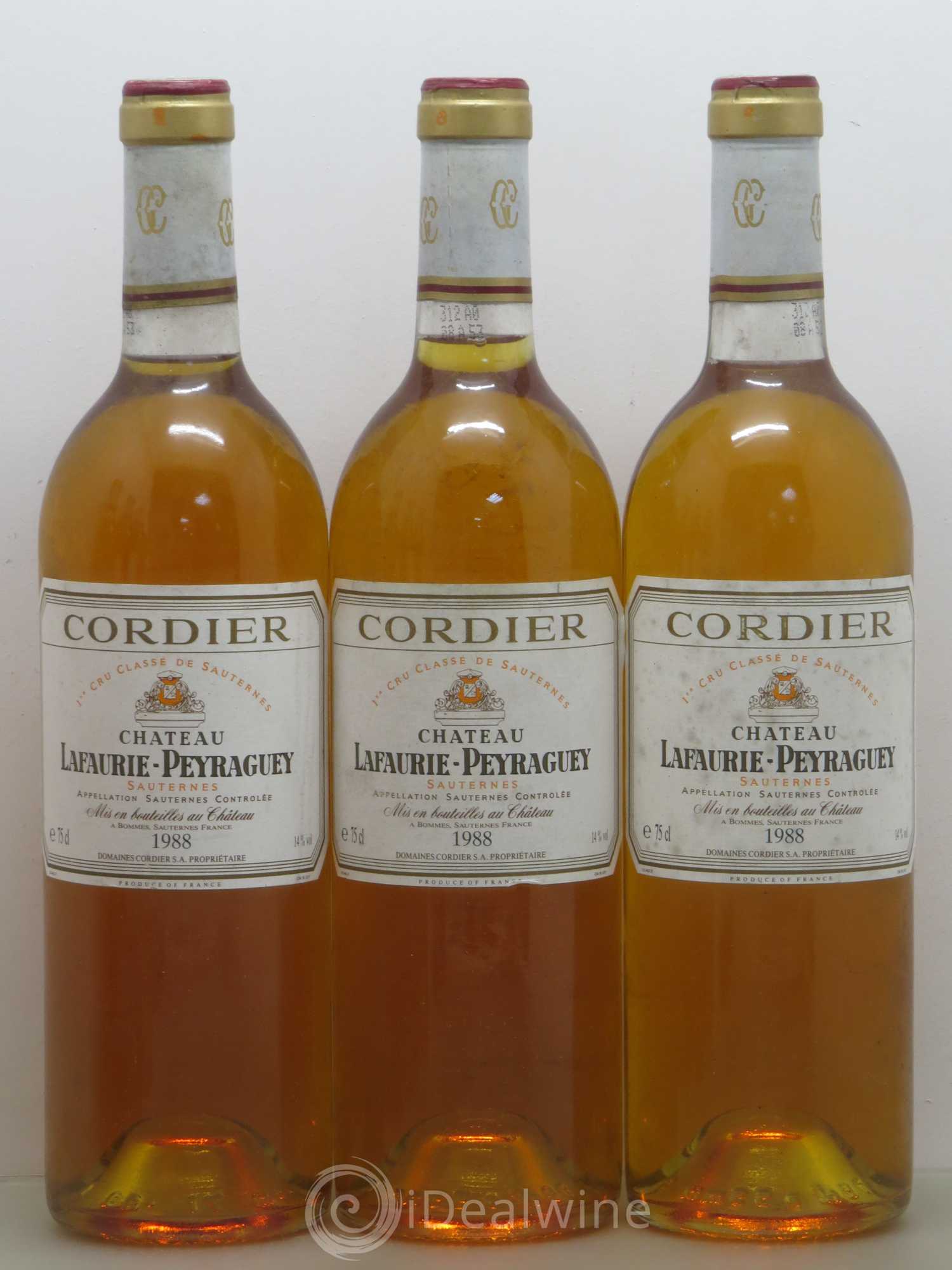Château Lafaurie-Peyraguey 1er Grand Cru Classé 1988 - Lotto di 6 bottiglie - 1