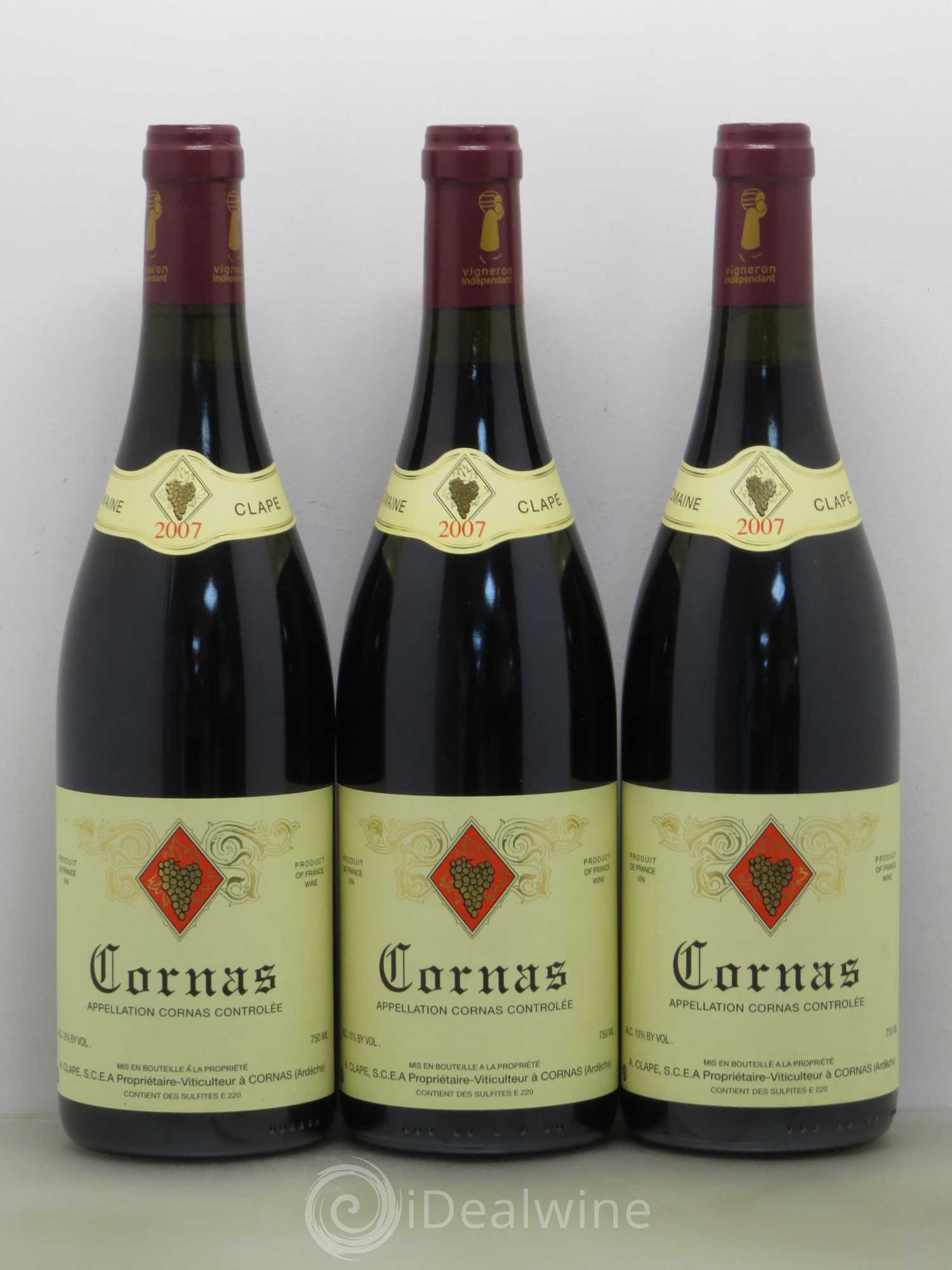 Cornas Auguste Clape 2007 - Posten von 3 Flaschen - 0