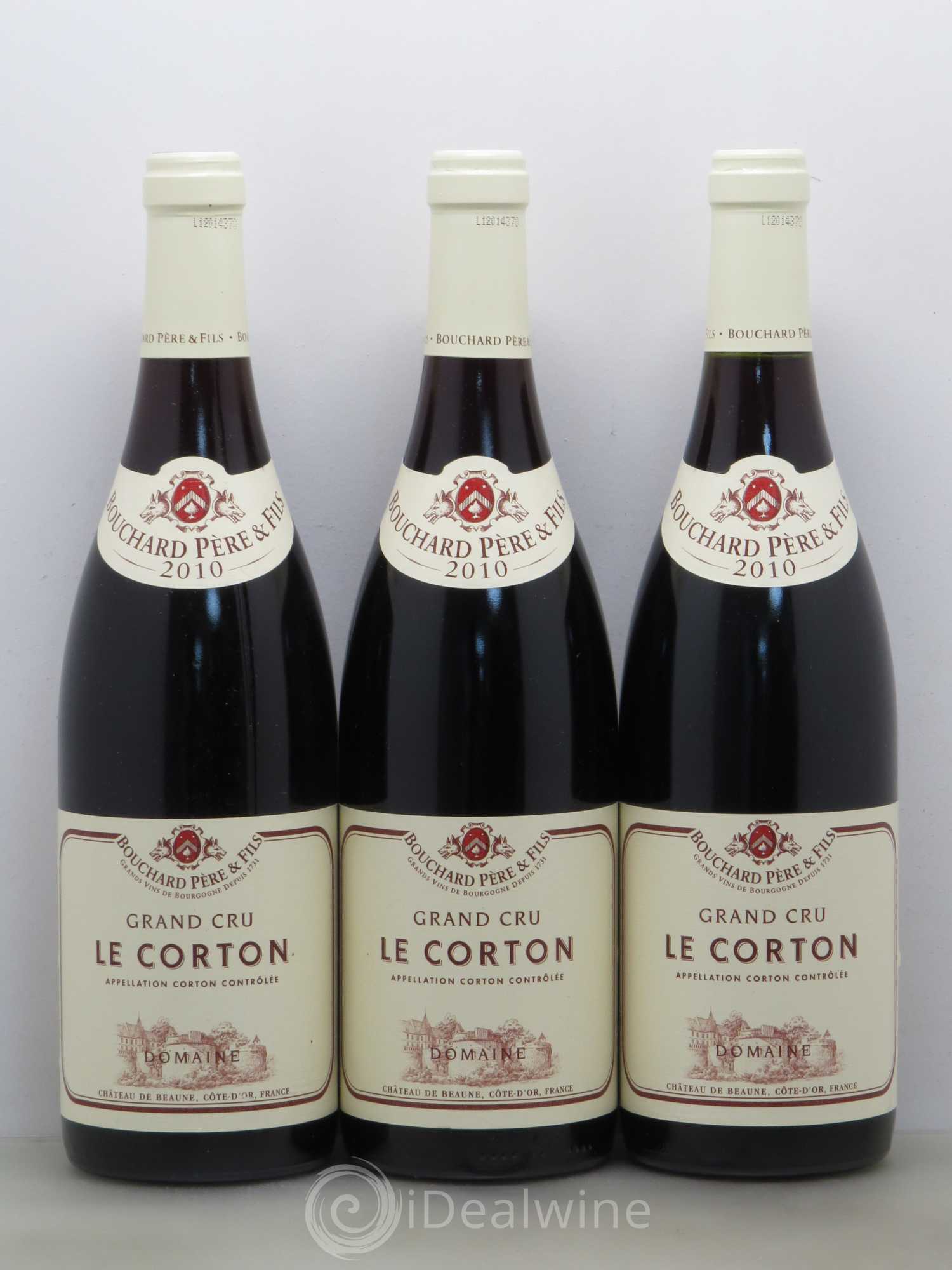 Corton Grand Cru Le Corton Bouchard Père & Fils 2010 - Lot de 6 bouteilles - 1