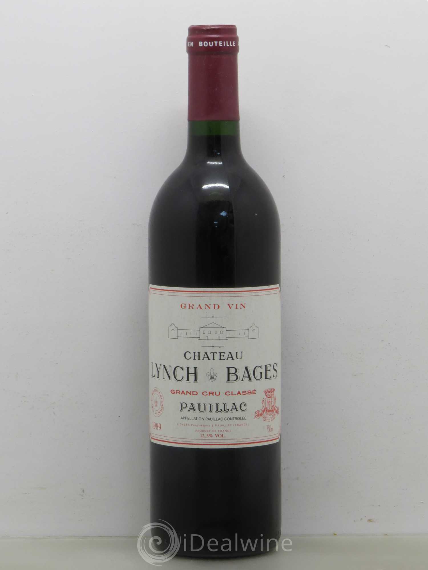 Château Lynch Bages 5ème Grand Cru Classé 1989 - Lot de 1 bouteille - 0