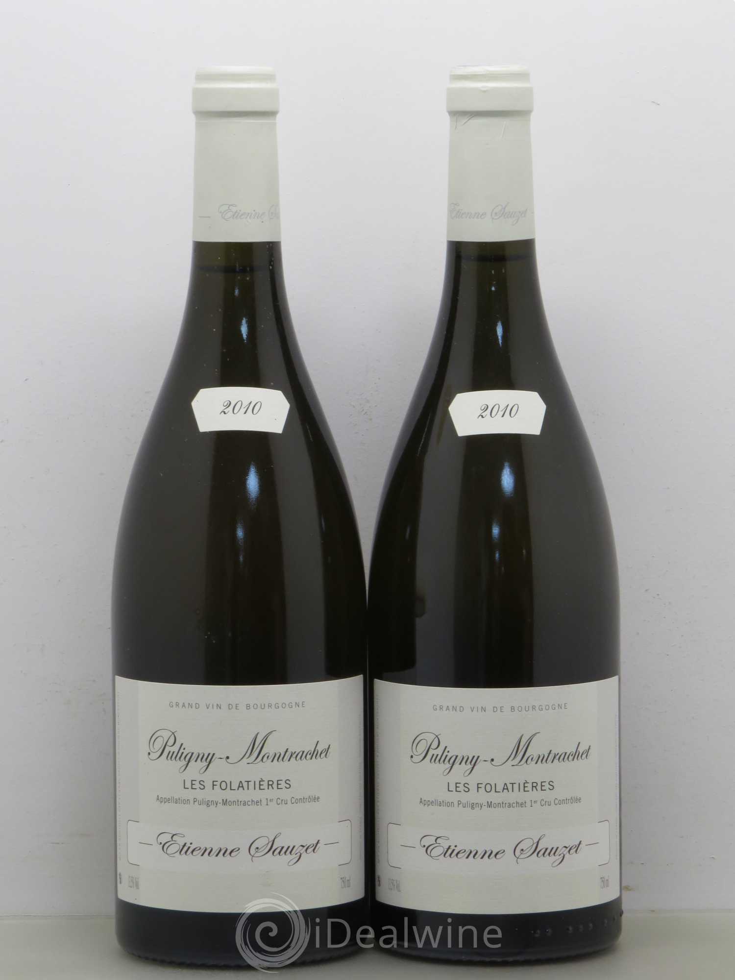 Puligny-Montrachet 1er Cru Les Folatières Etienne Sauzet 2010 - Lot de 2 bouteilles - 0
