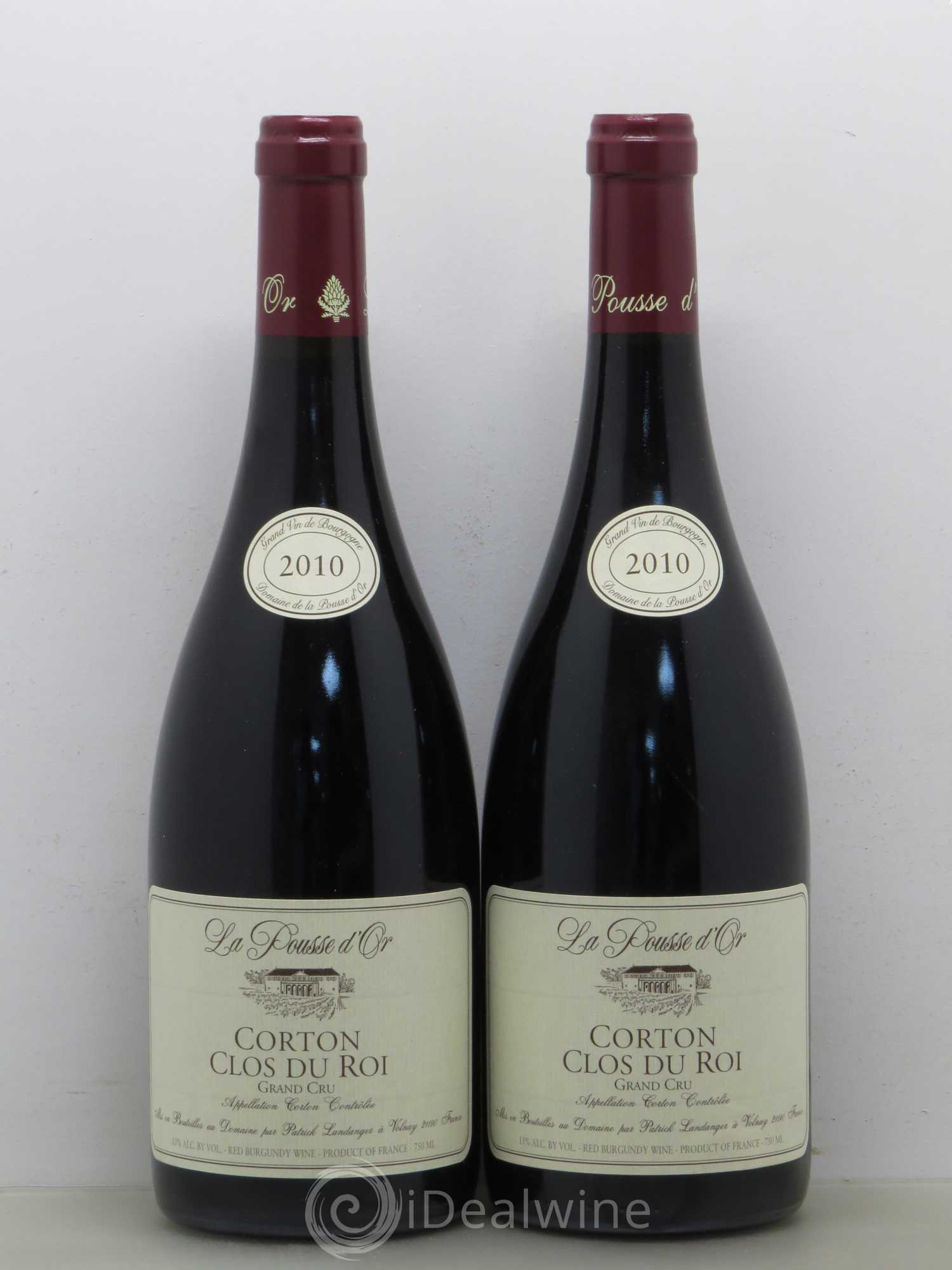 Corton Grand Cru Clos du Roi La Pousse d'Or (Domaine de) 2010 - Lot de 2 bouteilles - 0