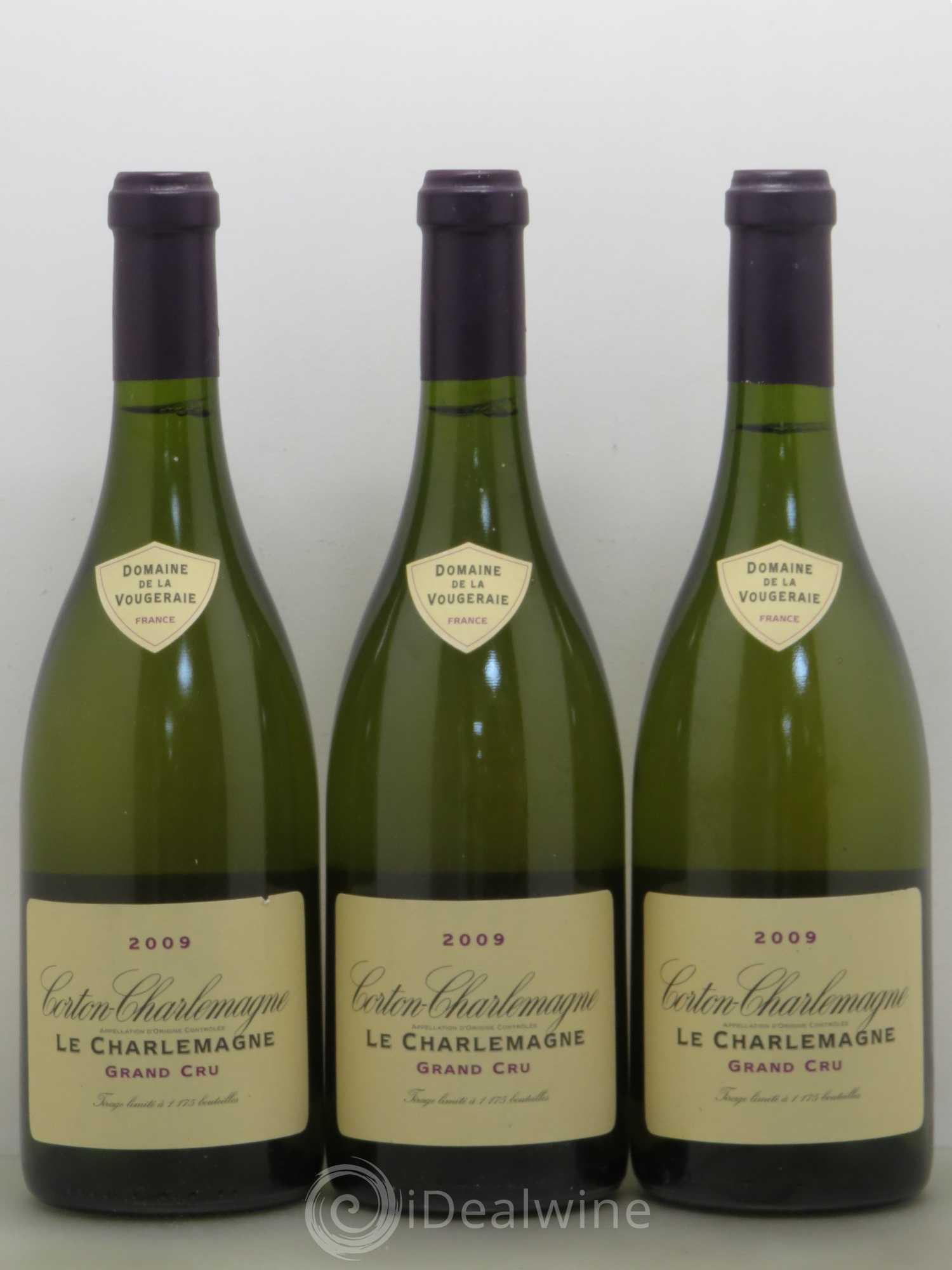 Corton-Charlemagne Grand Cru La Vougeraie Le Charlemagne 2009 - Posten von 3 Flaschen - 0