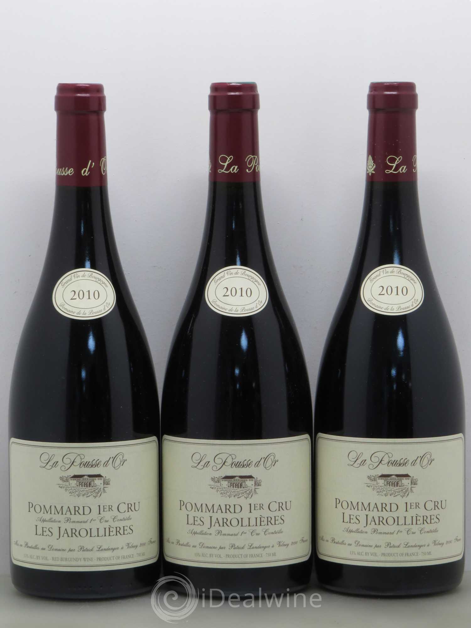 Pommard 1er Cru Les Jarollières La Pousse d'Or (Domaine de) 2010 - Lot de 5 bouteilles - 1