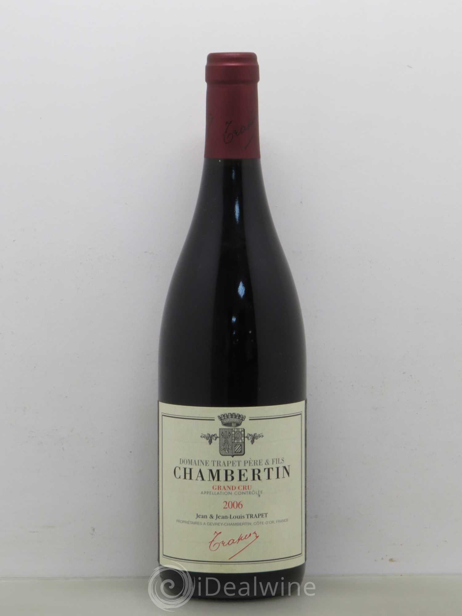 Chambertin Grand Cru Domaine Trapet 2006 - Lot de 1 bouteille - 0