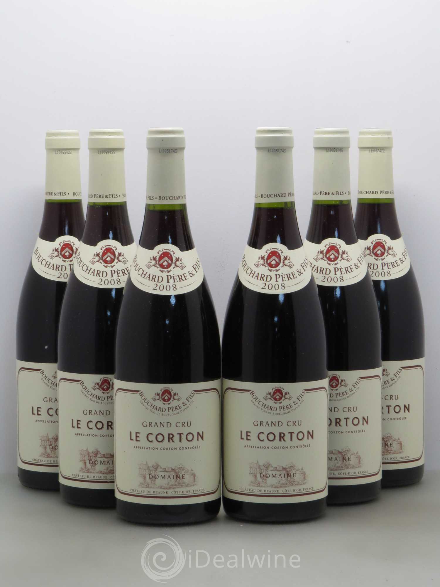 Corton Grand Cru Le Corton Bouchard Père & Fils 2008 - Lot de 6 bouteilles - 0