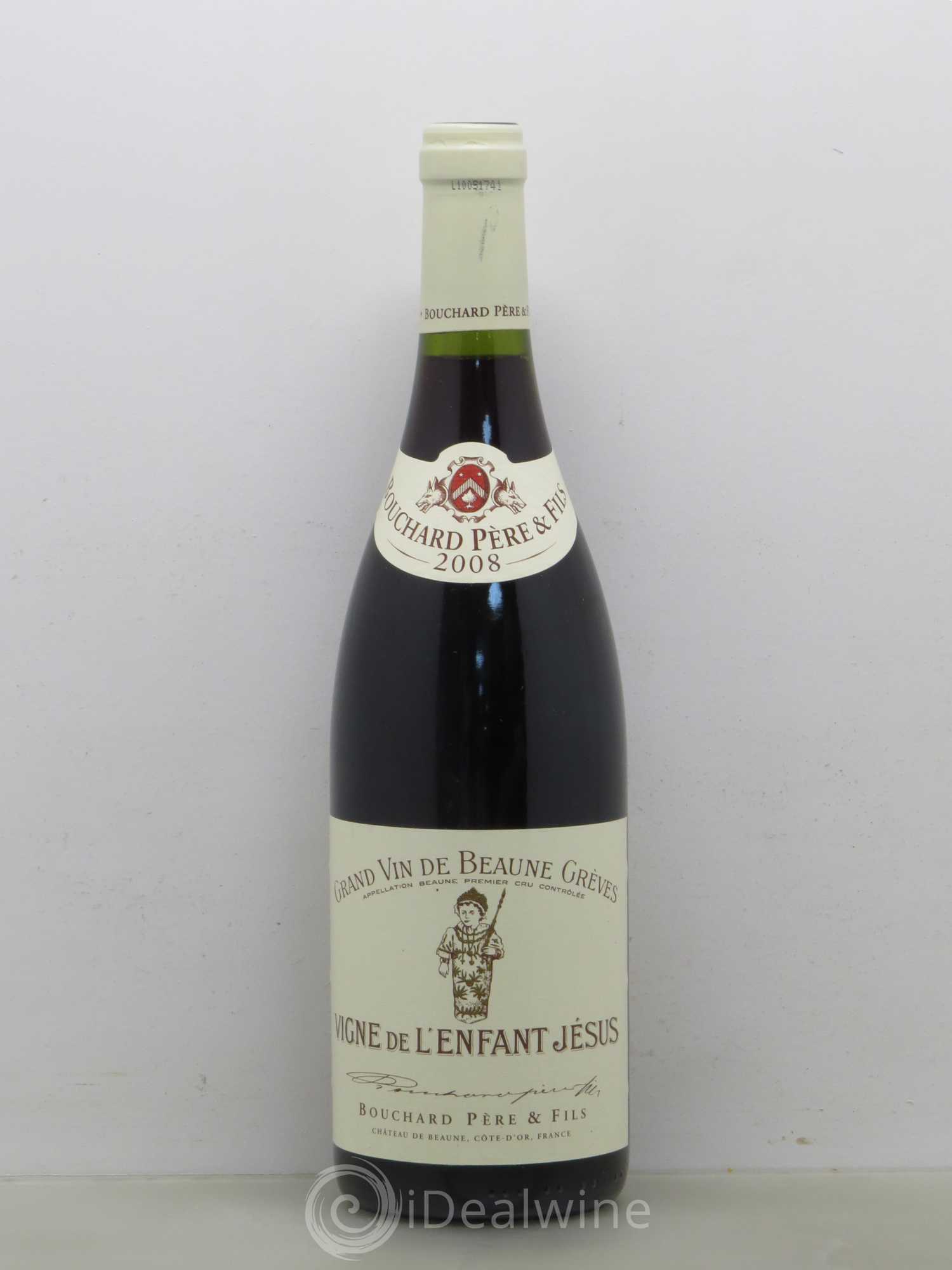 Beaune 1er Cru Grèves - Vigne de l'Enfant Jésus Bouchard Père & Fils 2008 - Lot de 1 bouteille - 0