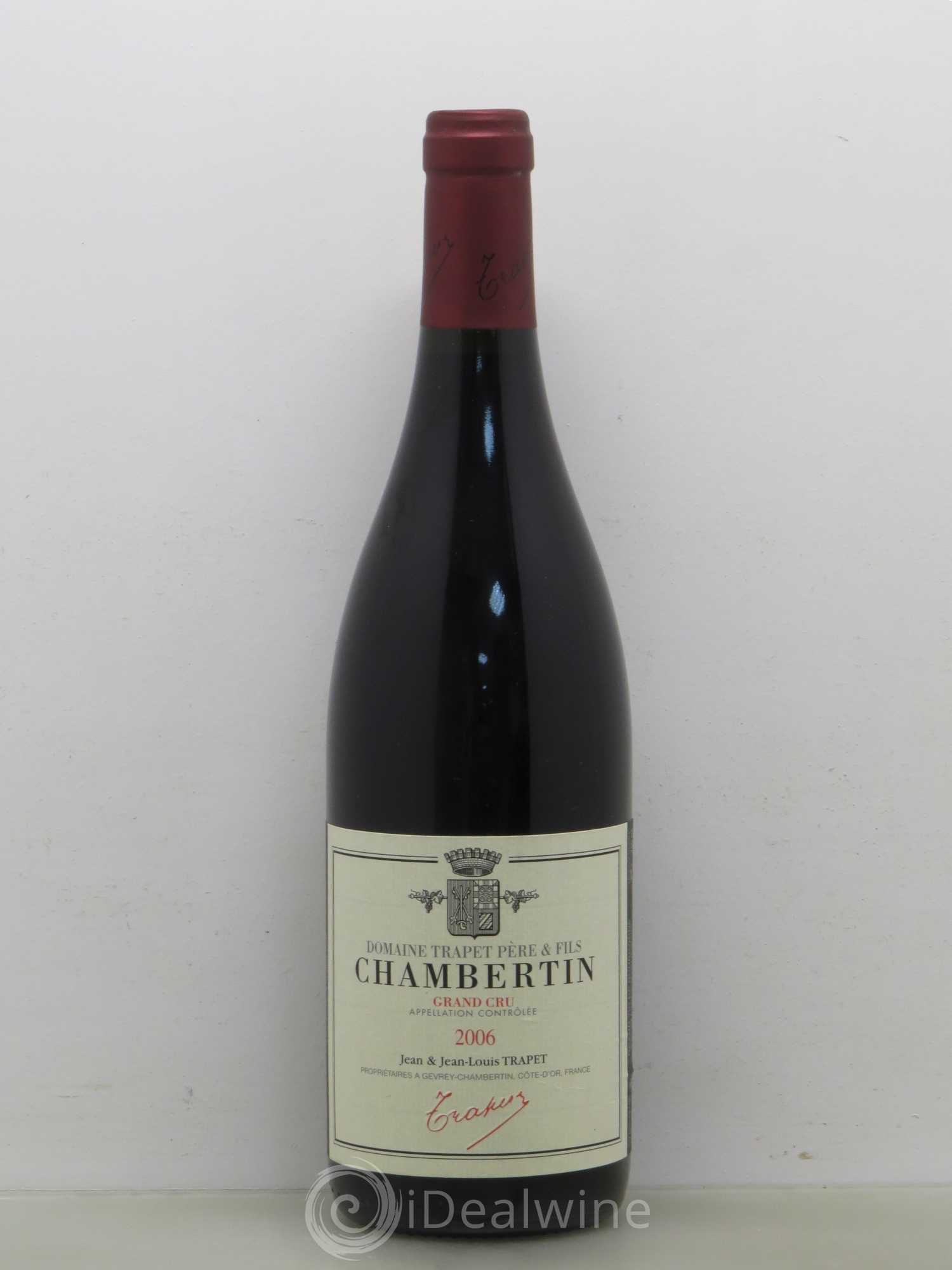 Chambertin Grand Cru Domaine Trapet 2006 - Lot de 1 bouteille - 0