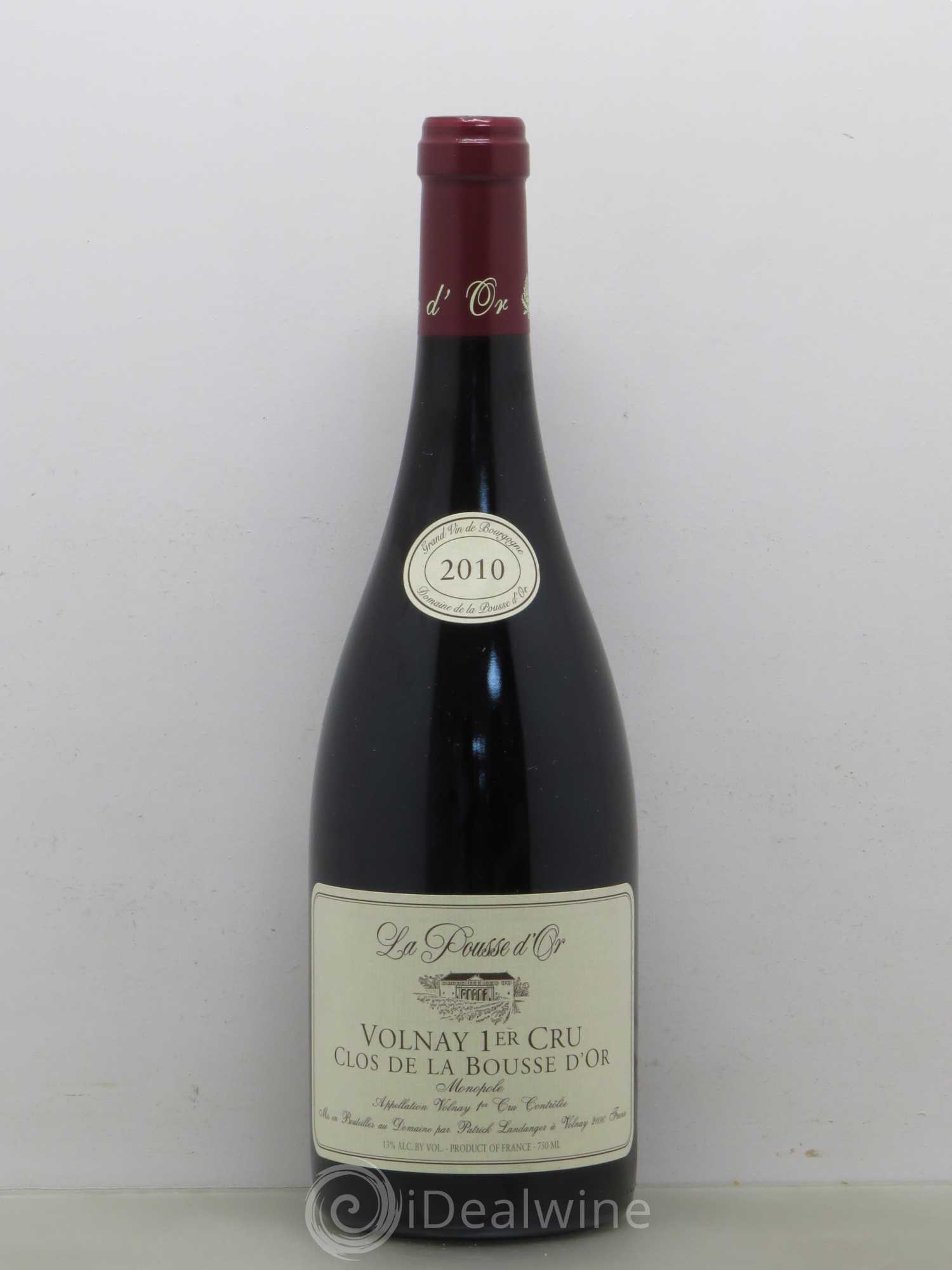 Volnay 1er Cru Clos de la Bousse d'Or La Pousse d'Or (Domaine de) 2010 - Lot de 1 bouteille - 0