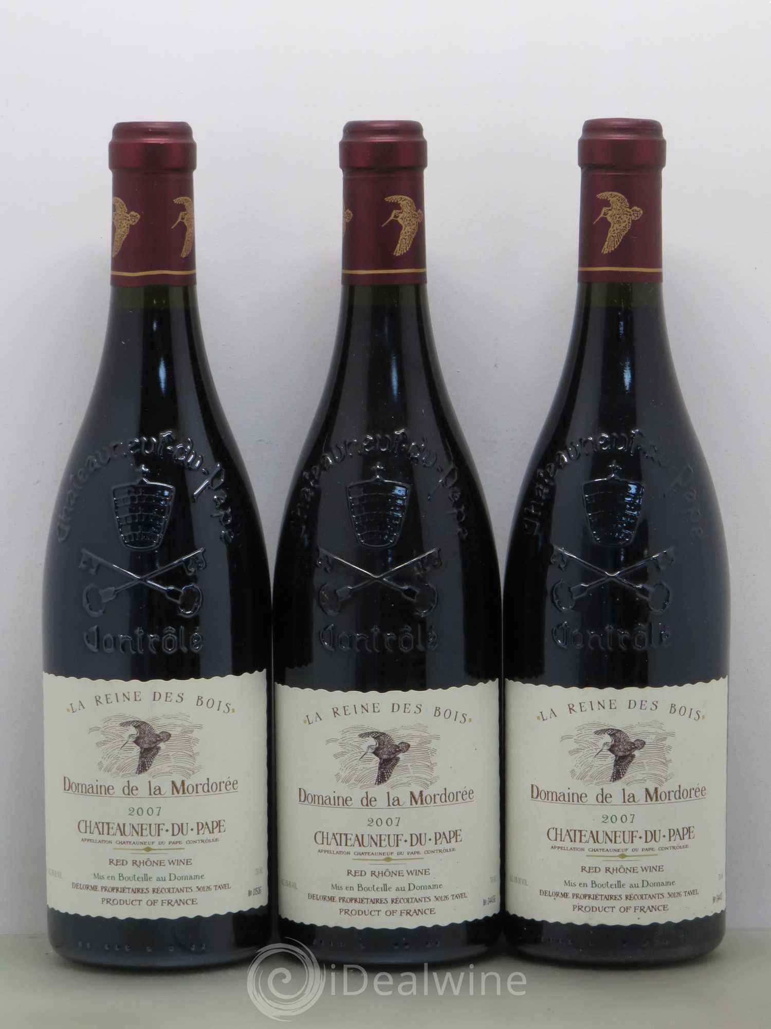 Châteauneuf-du-Pape  Cuvée de la Reine des Bois La Mordorée (Domaine de) 2007 - Lot de 6 bouteilles - 1