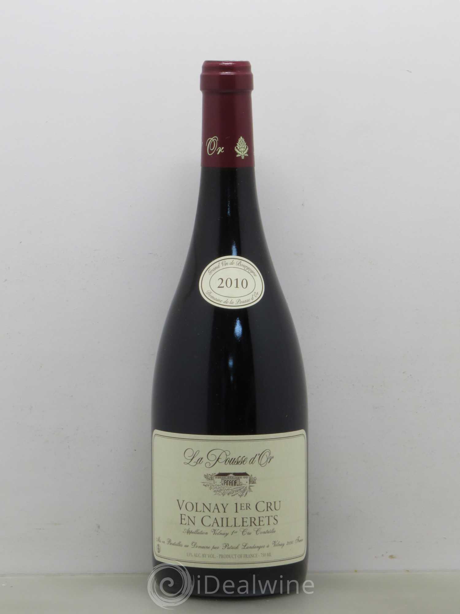Volnay 1er Cru Les Caillerets La Pousse d'Or (Domaine de) 2010 - Lot de 1 bouteille - 0