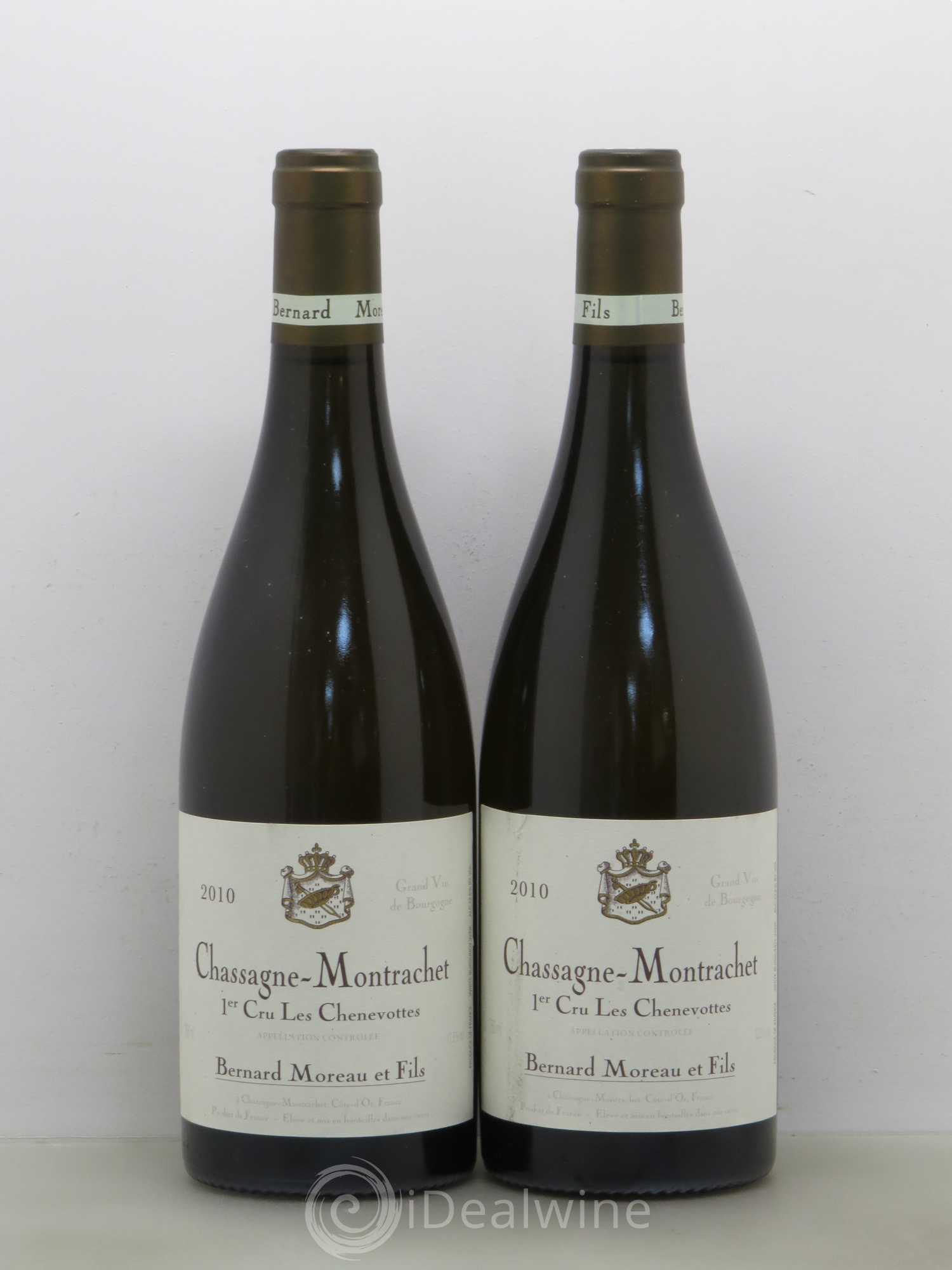 Chassagne-Montrachet 1er Cru Chenevottes Bernard Moreau 2010 - Posten von 5 Flaschen - 2
