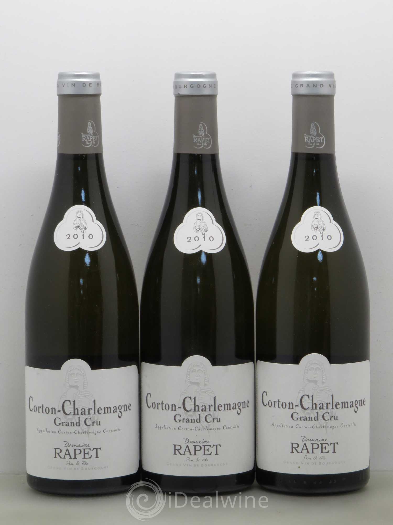 Corton-Charlemagne Grand Cru Rapet Père & Fils 2010 - Lot de 3 bouteilles - 0