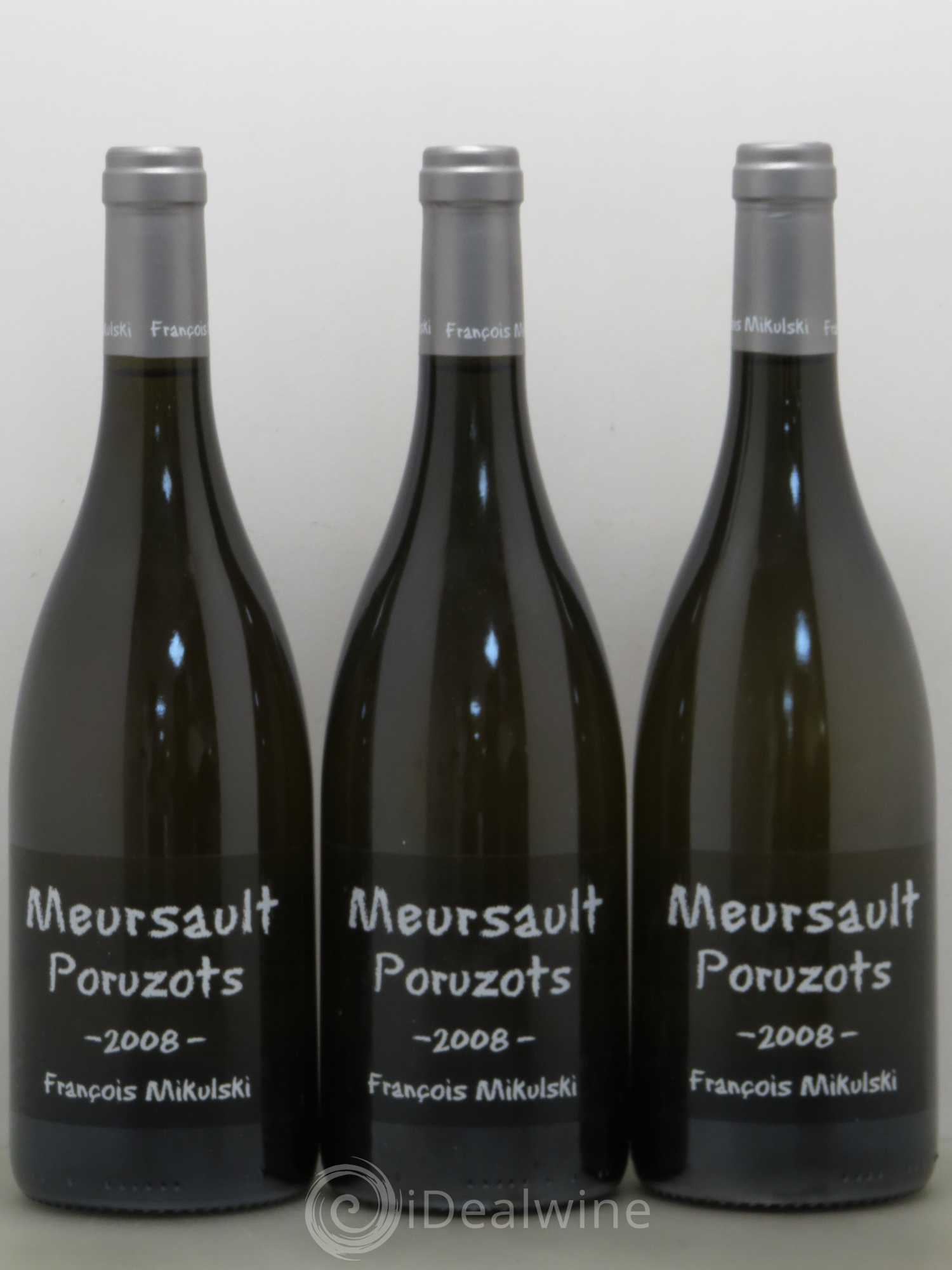 Meursault 1er Cru Poruzots François Mikulski 2008 - Lot de 3 bouteilles - 0