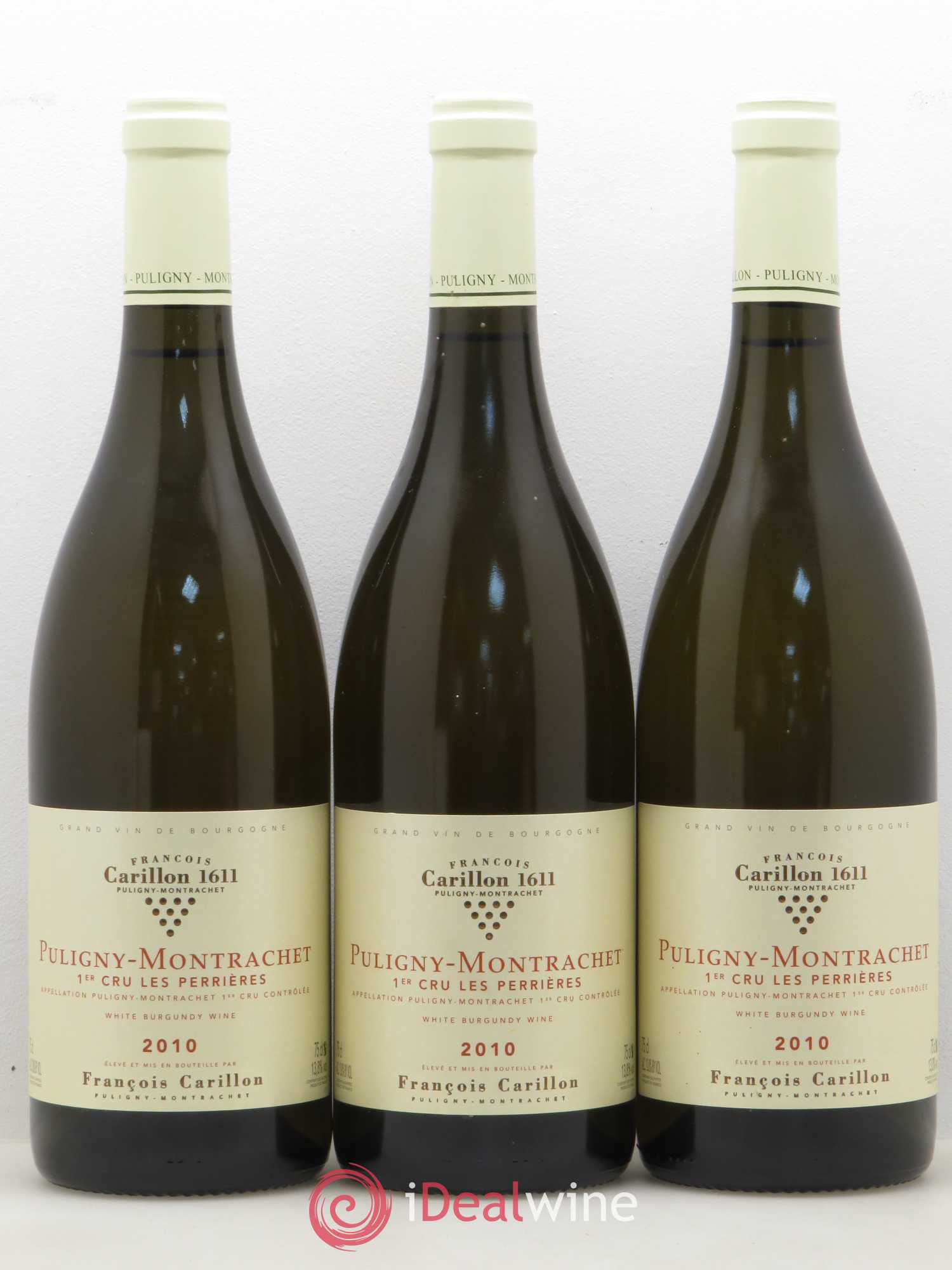 Puligny-Montrachet 1er Cru Les Perrières Francois Carillon 2010 - Posten von 3 Flaschen - 0