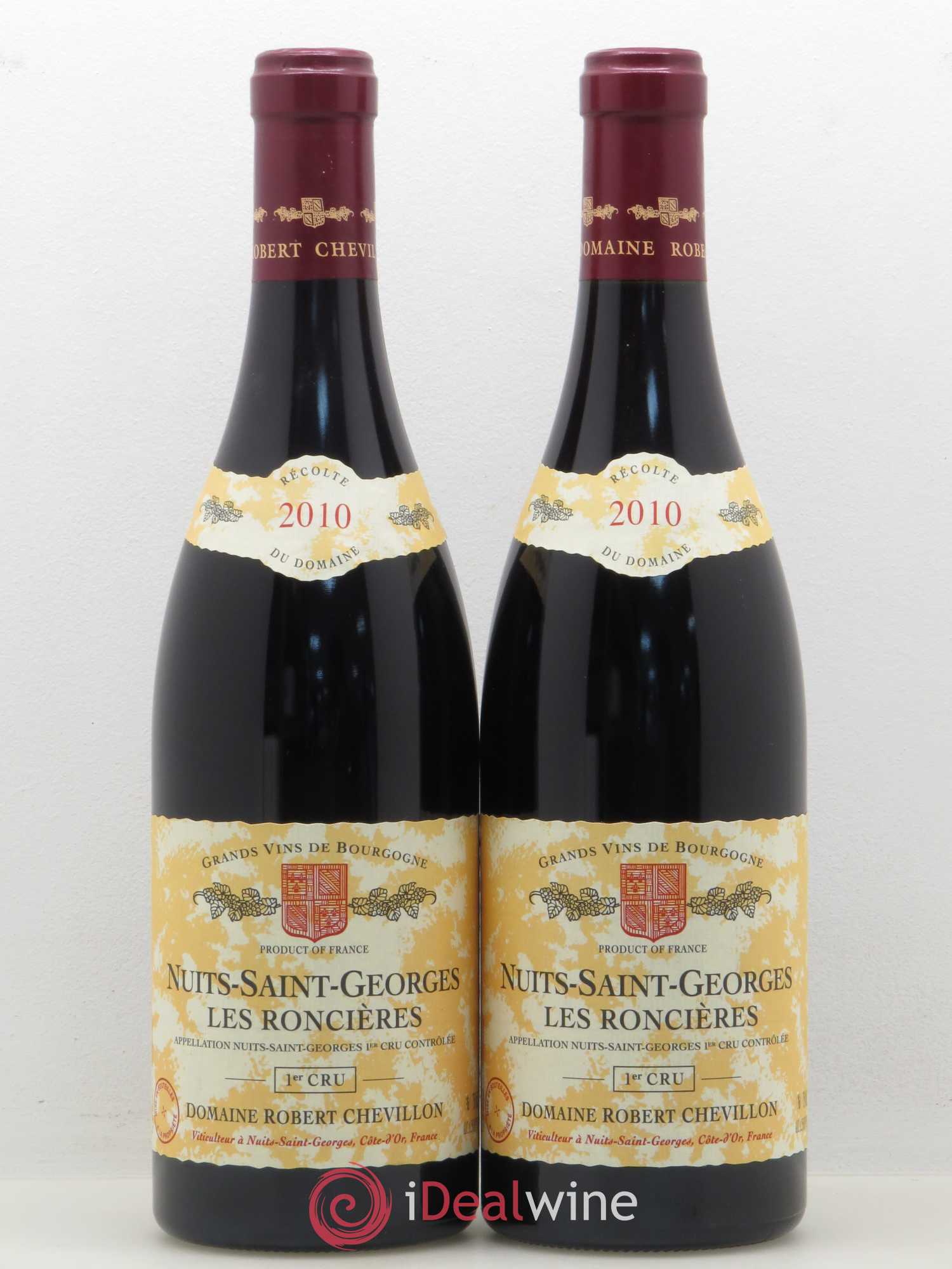 Nuits-Saint-Georges 1er Cru Les Roncières Robert Chevillon 2010 - Lot de 2 bouteilles - 0