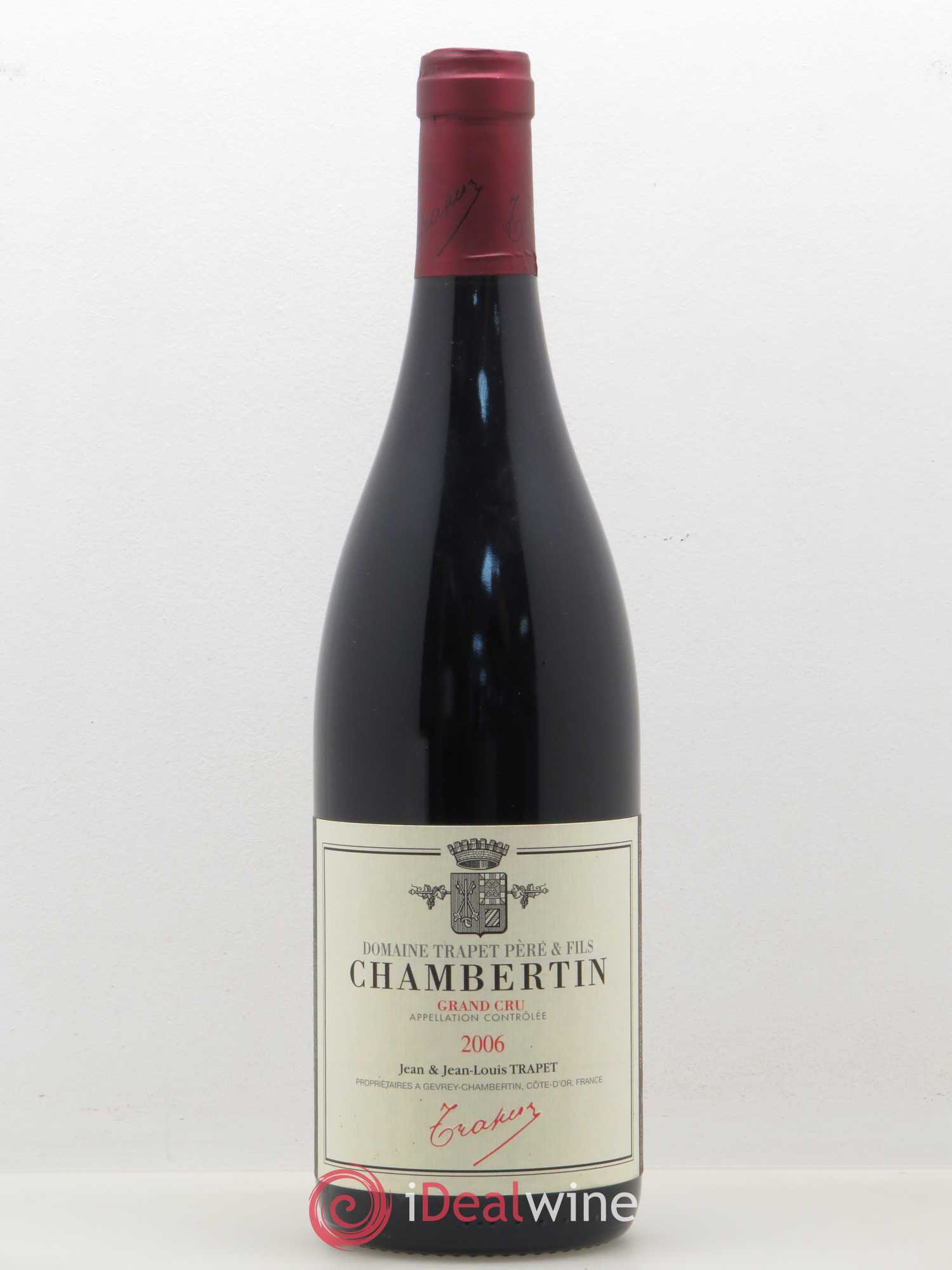Chambertin Grand Cru Domaine Trapet 2006 - Lot de 1 bouteille - 0