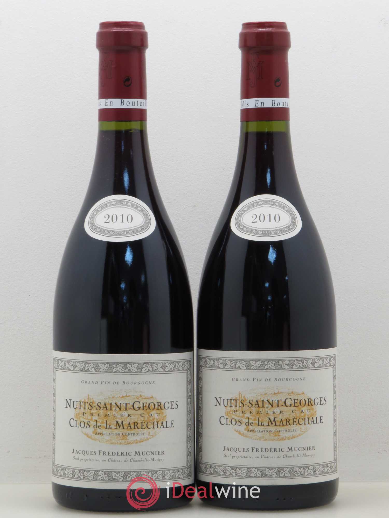 Nuits-Saint-Georges 1er Cru Clos de La Maréchale Jacques-Frédéric Mugnier 2010 - Lot de 2 bouteilles - 0