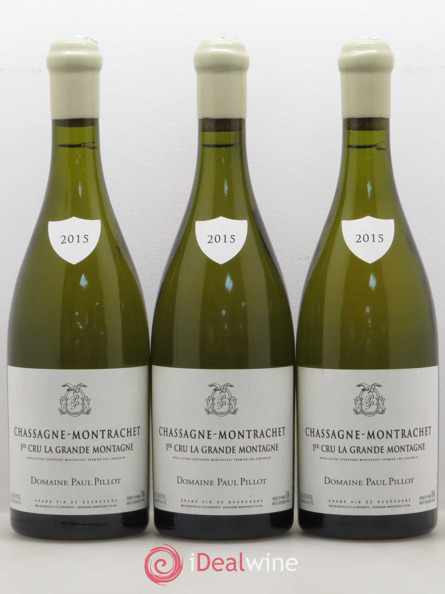 Chassagne-Montrachet 1er Cru La Grande Montagne Paul Pillot (Domaine) 2015 - Lot de 3 bouteilles - 0