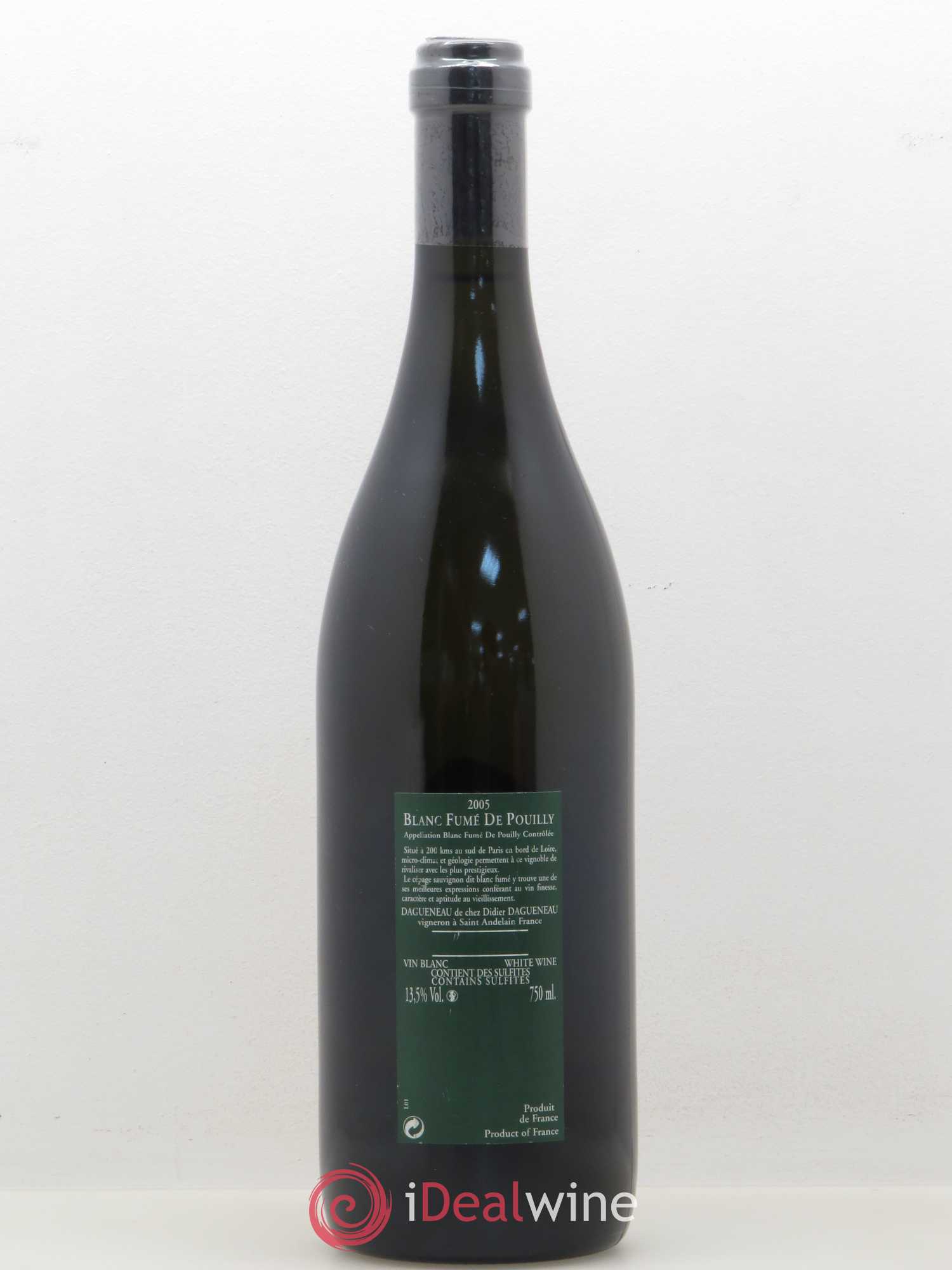 Vin de France (anciennement Pouilly-Fumé) Silex Dagueneau (Domaine Didier - Louis-Benjamin) 2005 - Lot de 1 bouteille - 1