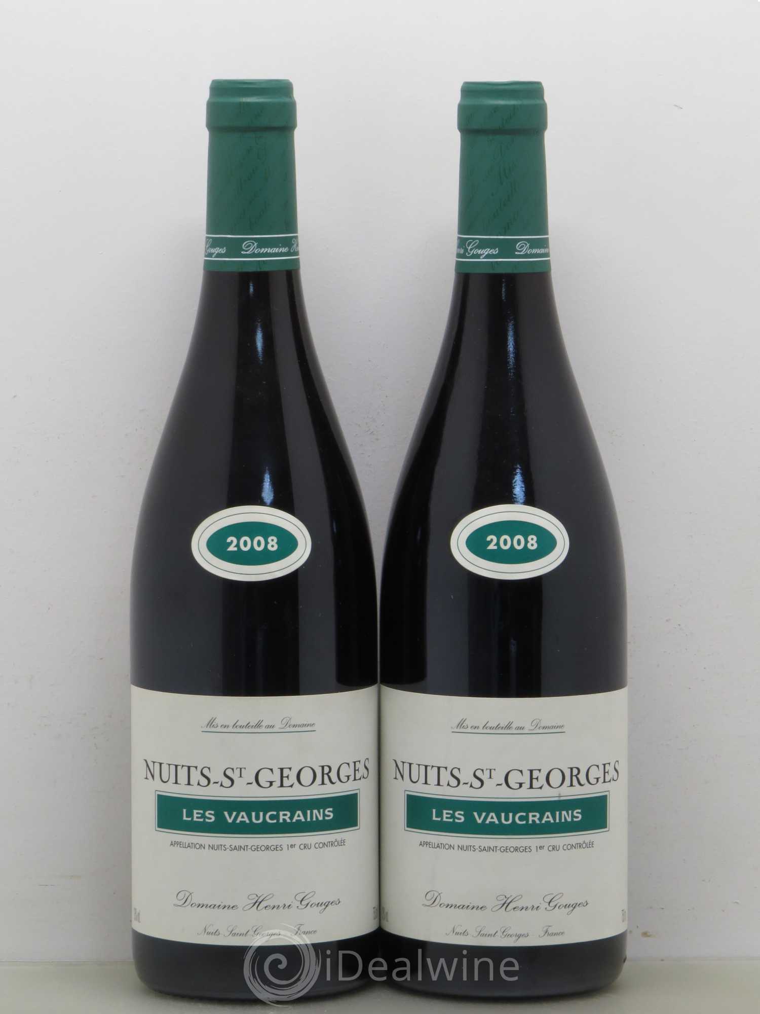 Nuits-Saint-Georges 1er Cru Les Vaucrains Henri Gouges 2008 - Posten von 2 Flaschen - 0