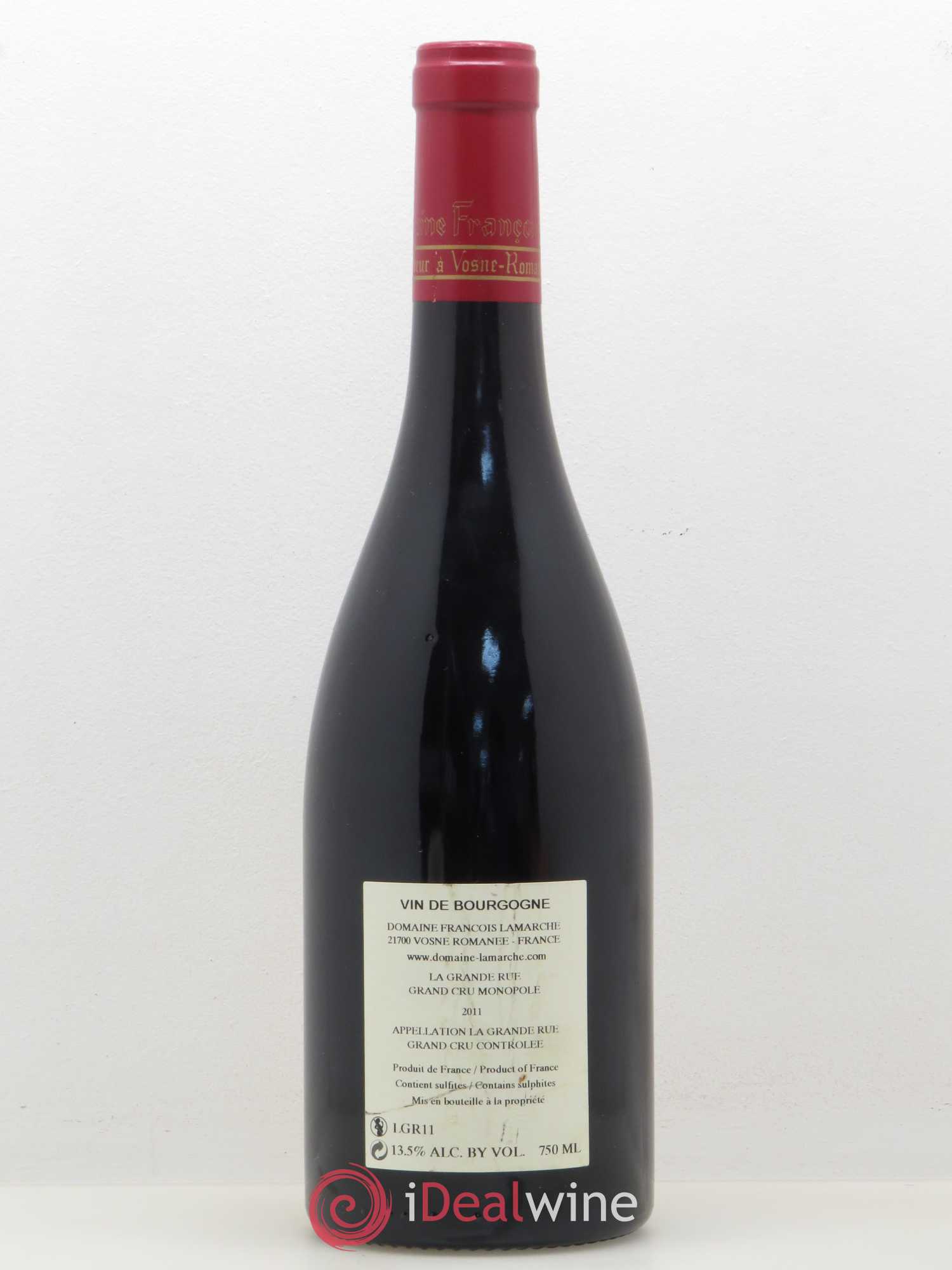 La Grande Rue Grand Cru Lamarche (Domaine) 2011 - Lot de 1 bouteille - 1