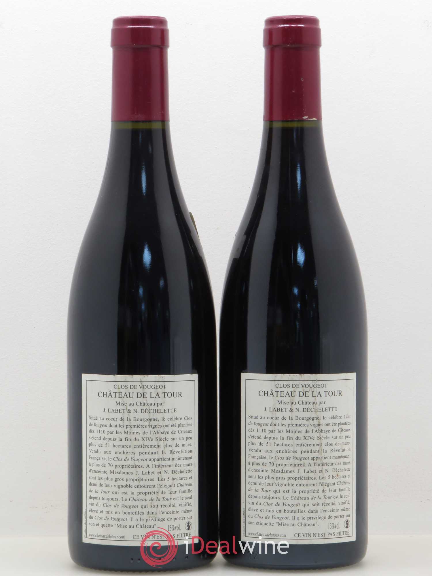 Clos de Vougeot Grand Cru Vieilles Vignes Château de La Tour 2006 - Lot de 2 bouteilles - 1