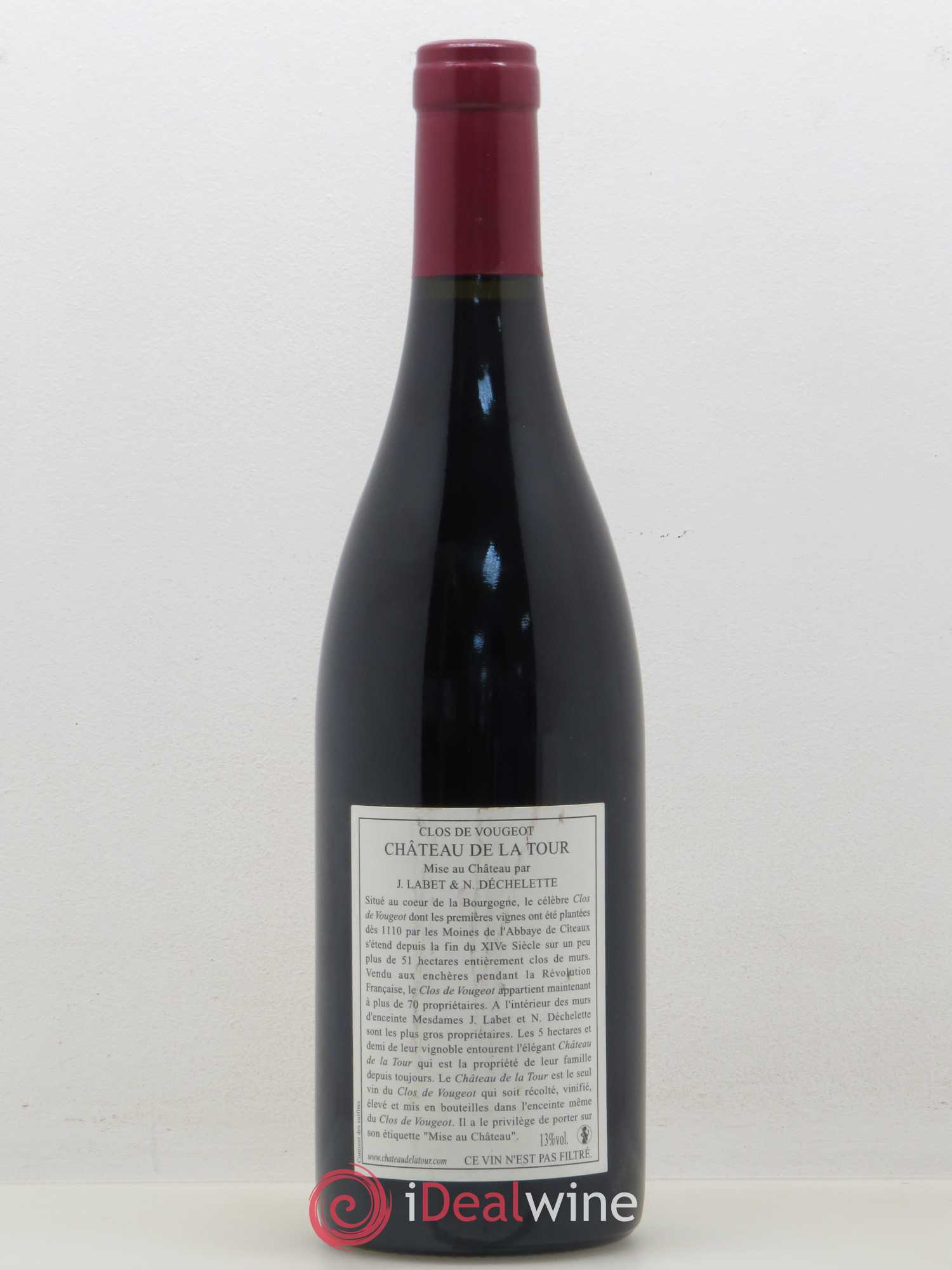 Clos de Vougeot Grand Cru Vieilles Vignes Château de La Tour 2009 - Lot de 1 bouteille - 1