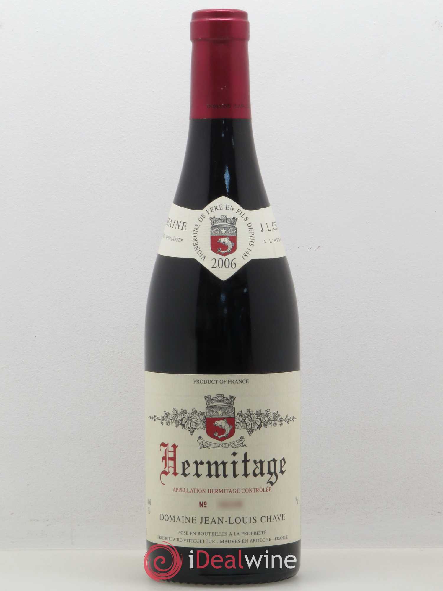 Hermitage Jean-Louis Chave 2006 - Lot de 1 bouteille - 0
