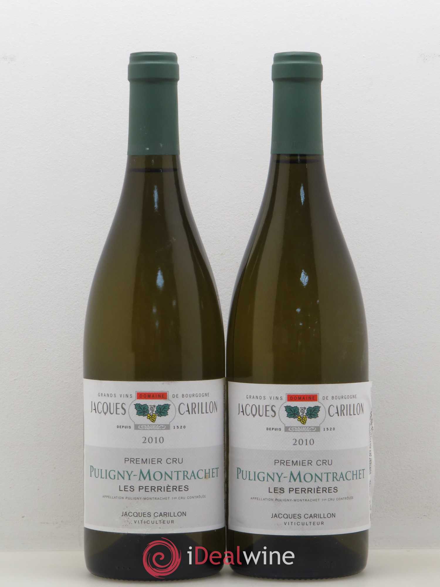 Puligny-Montrachet 1er Cru Les Perrières Jacques Carillon 2010 - Lotto di 2 bottiglie - 0