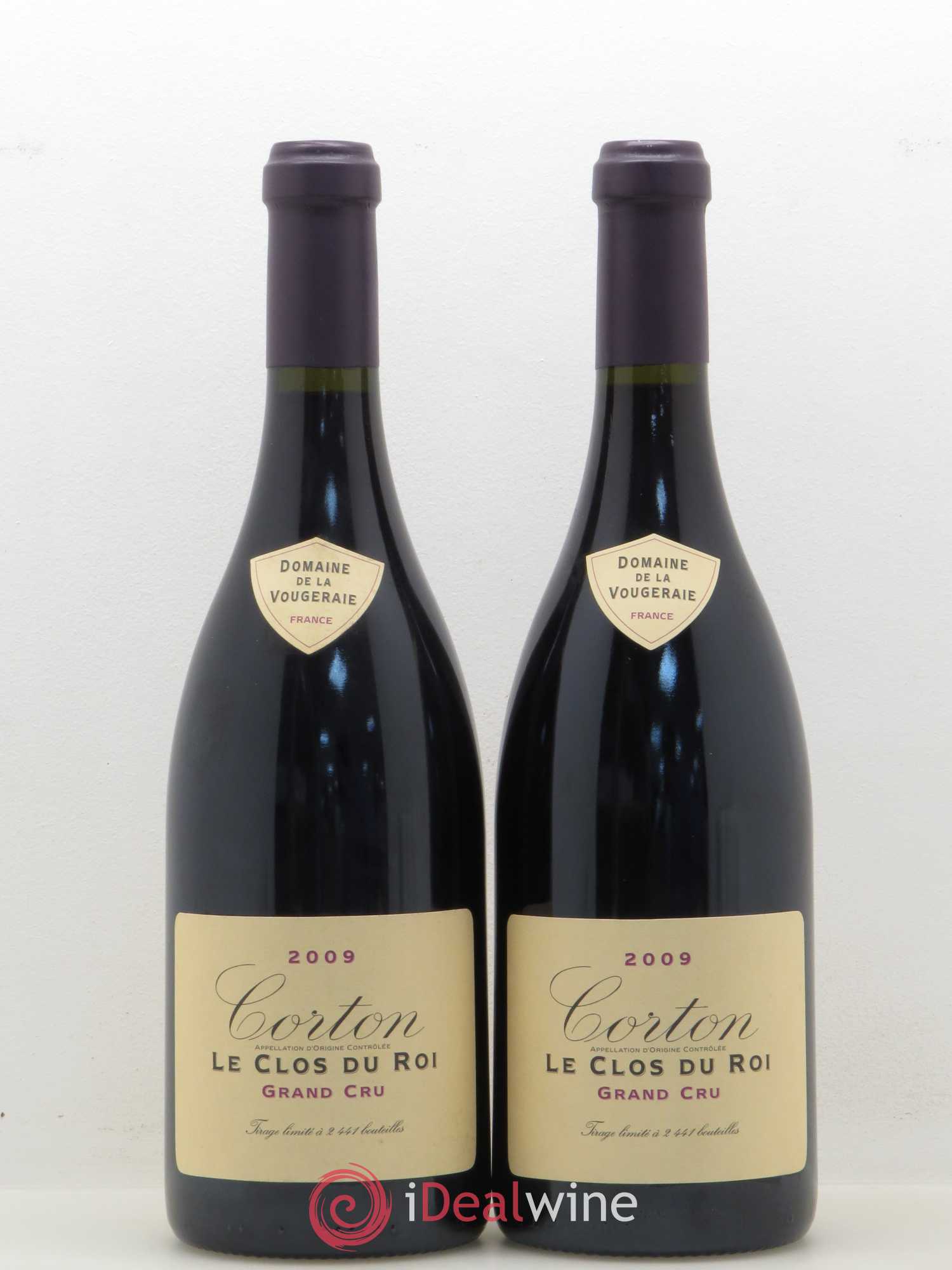 Corton Grand Cru Le Clos du Roi La Vougeraie 2009 - Lot de 2 bouteilles - 0