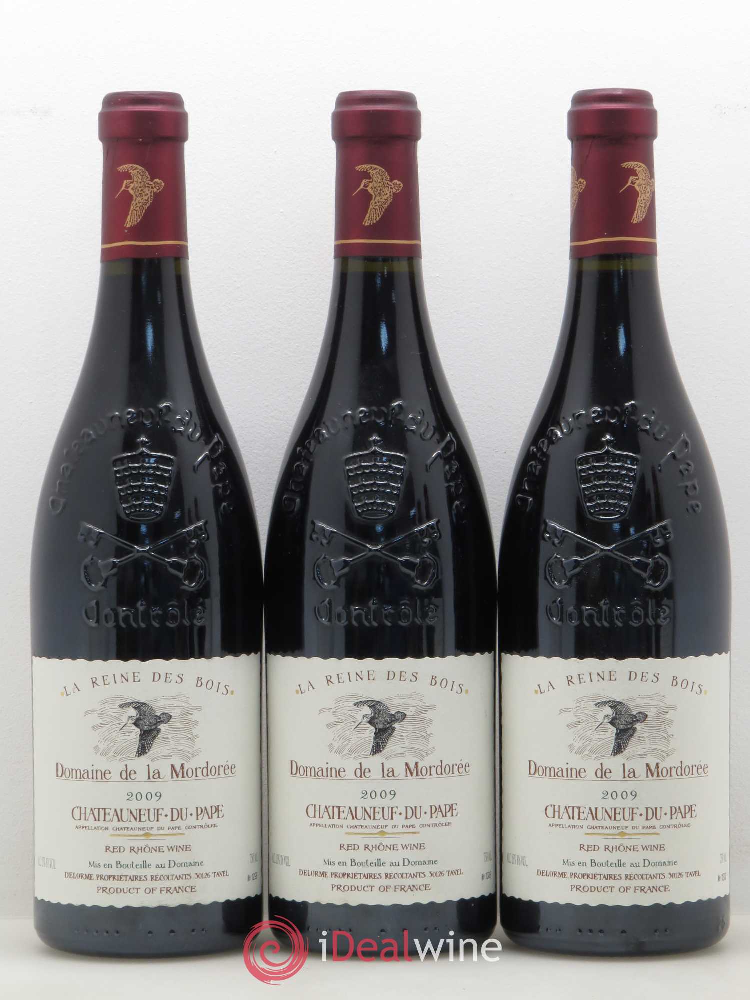 Châteauneuf-du-Pape Cuvée de la Reine des Bois La Mordorée (Domaine de) 2009 - Lot de 5 bouteilles - 1