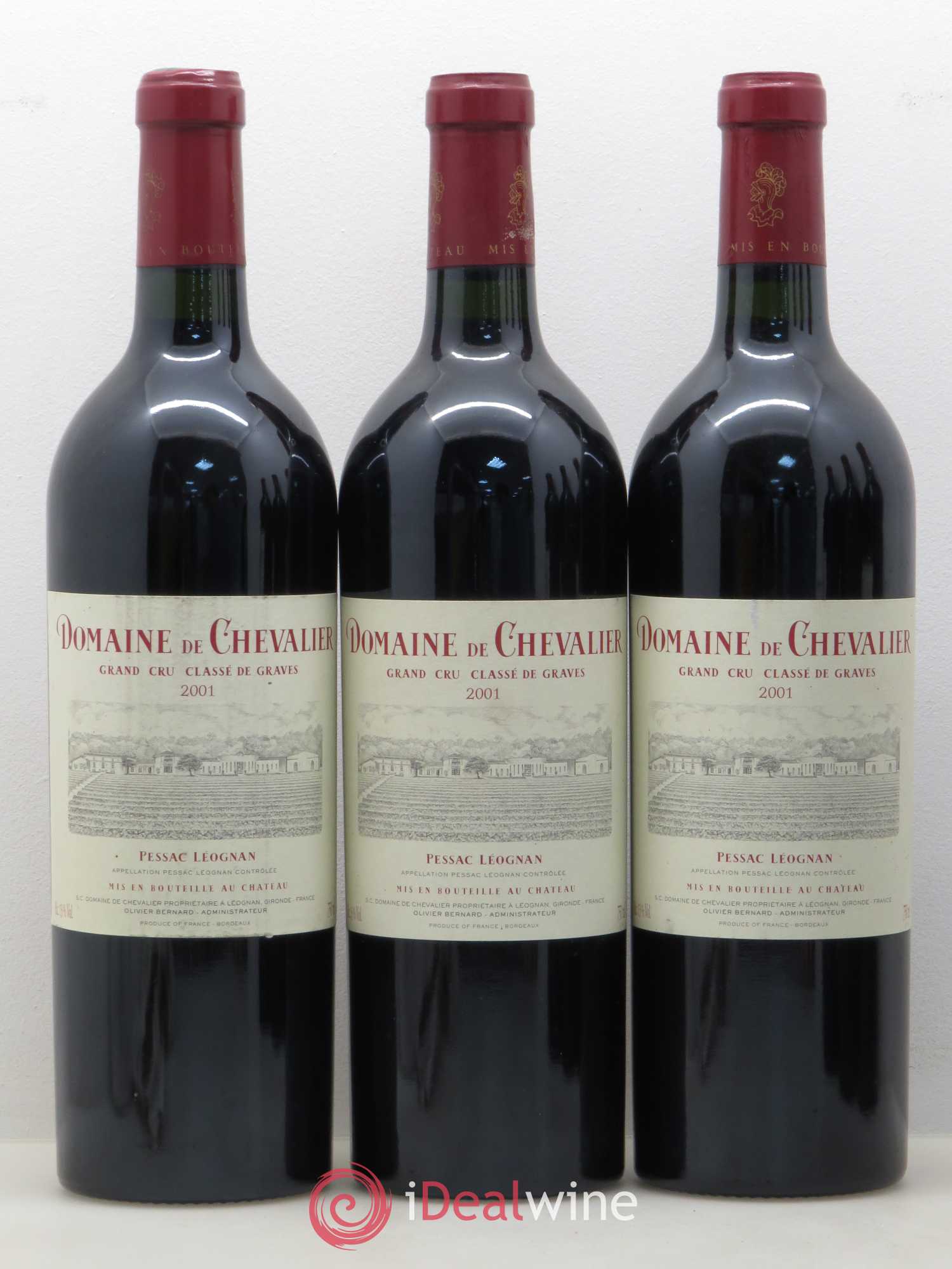 Domaine de Chevalier Cru Classé de Graves 2001 - Lot de 6 bouteilles - 1
