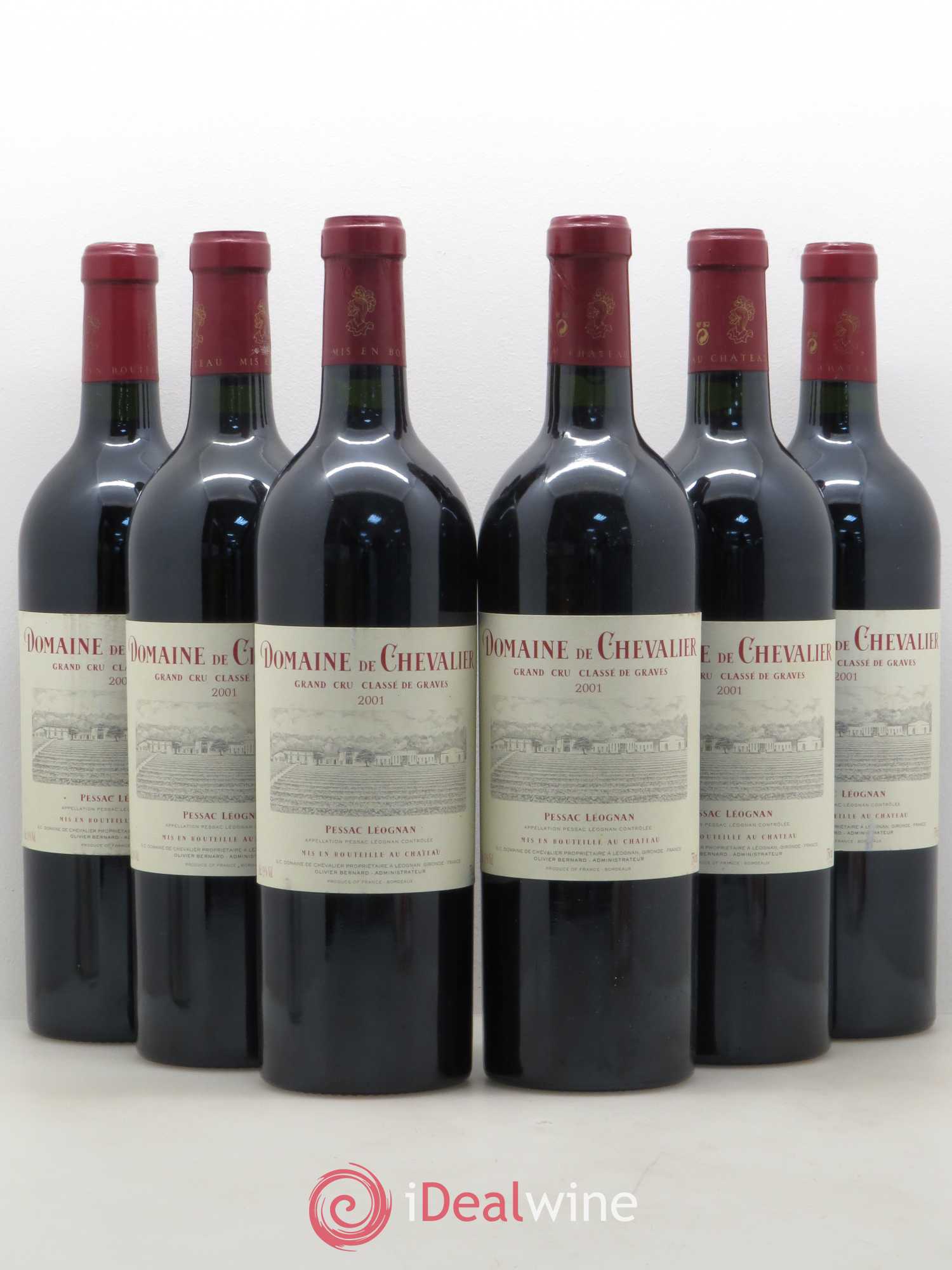 Domaine de Chevalier Cru Classé de Graves 2001 - Lot de 6 bouteilles - 0