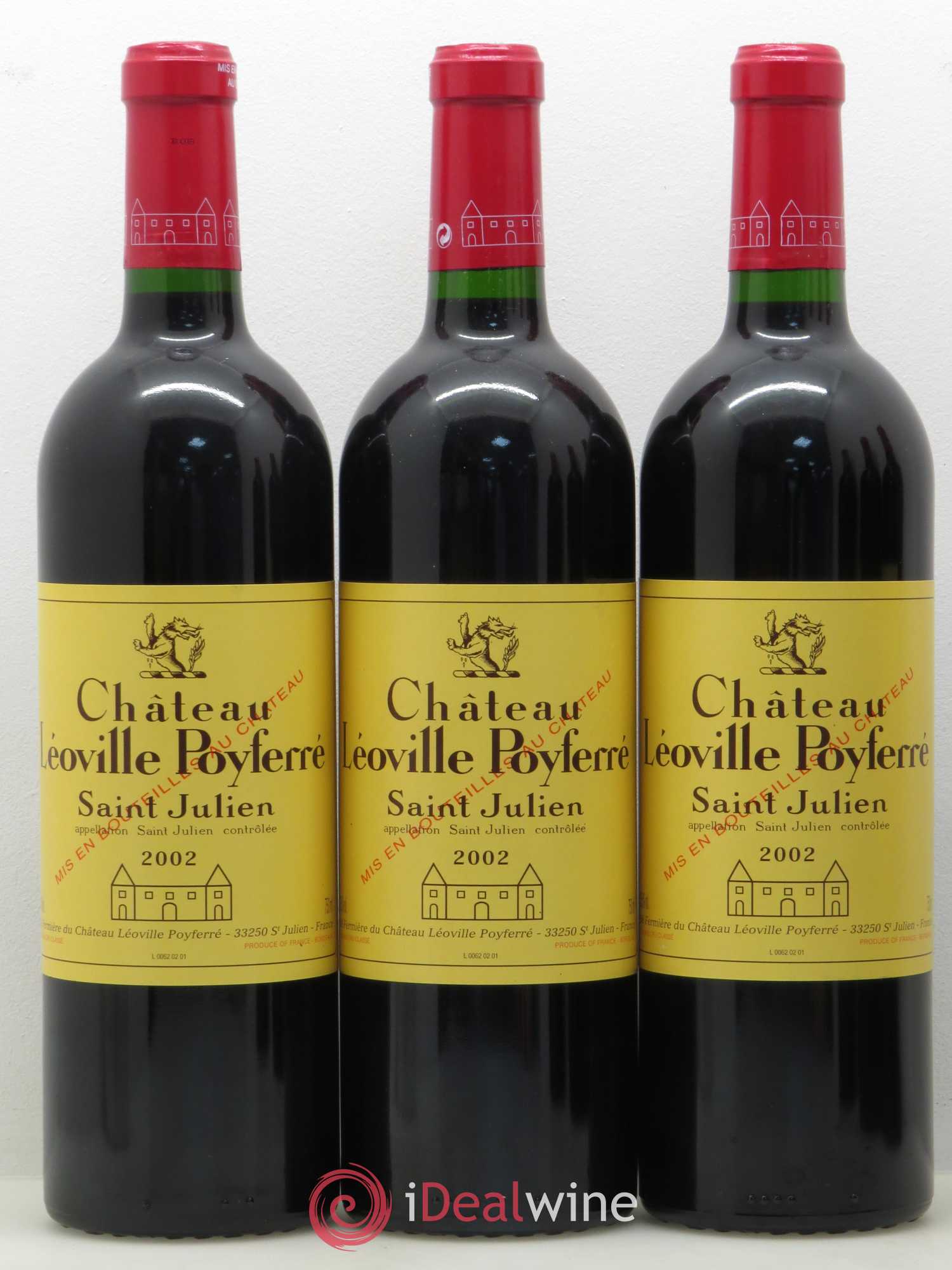 Château Léoville Poyferré 2ème Grand Cru Classé 2002 - Lot de 6 bouteilles - 1