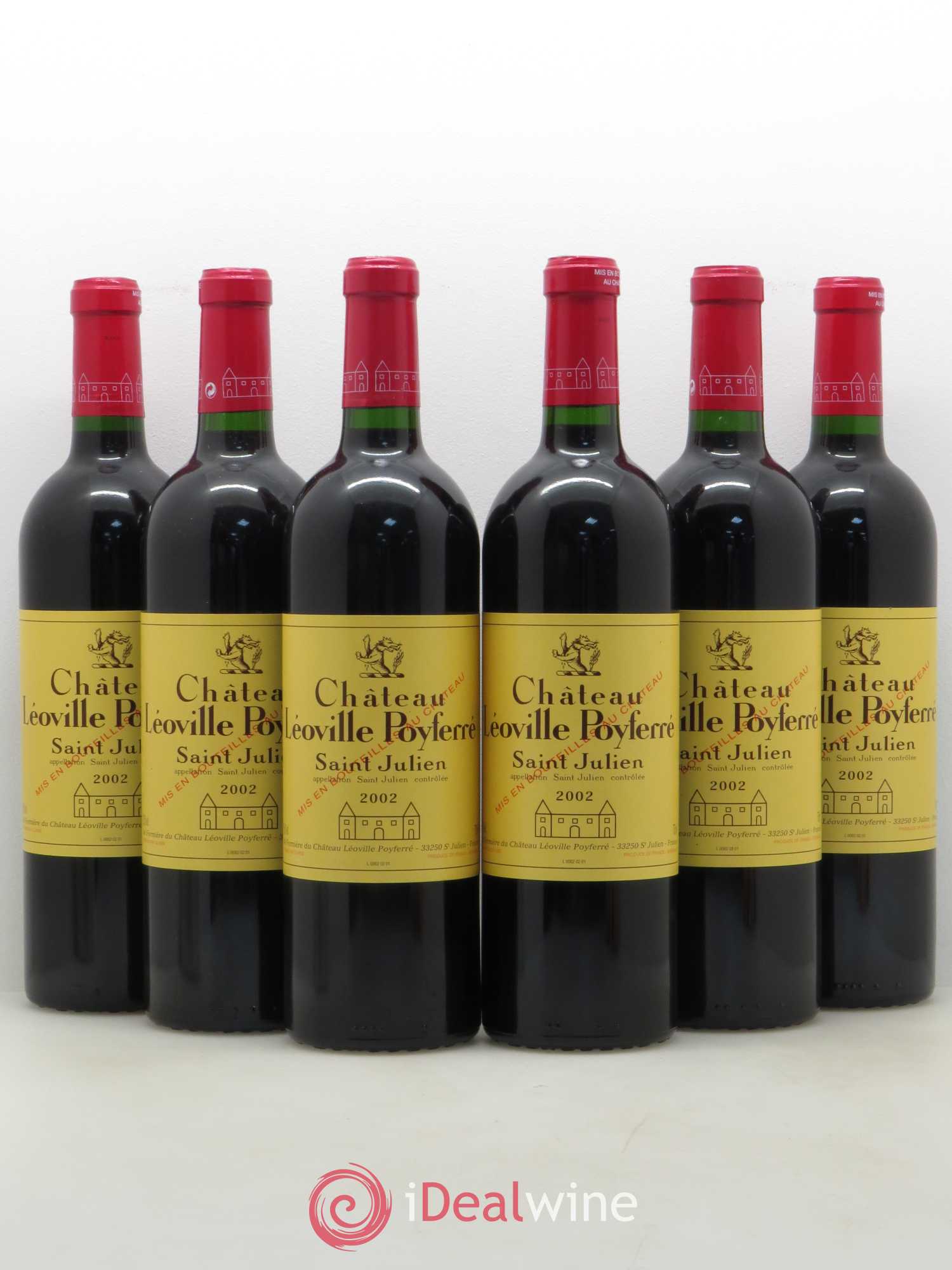 Château Léoville Poyferré 2ème Grand Cru Classé 2002 - Lot de 6 bouteilles - 0