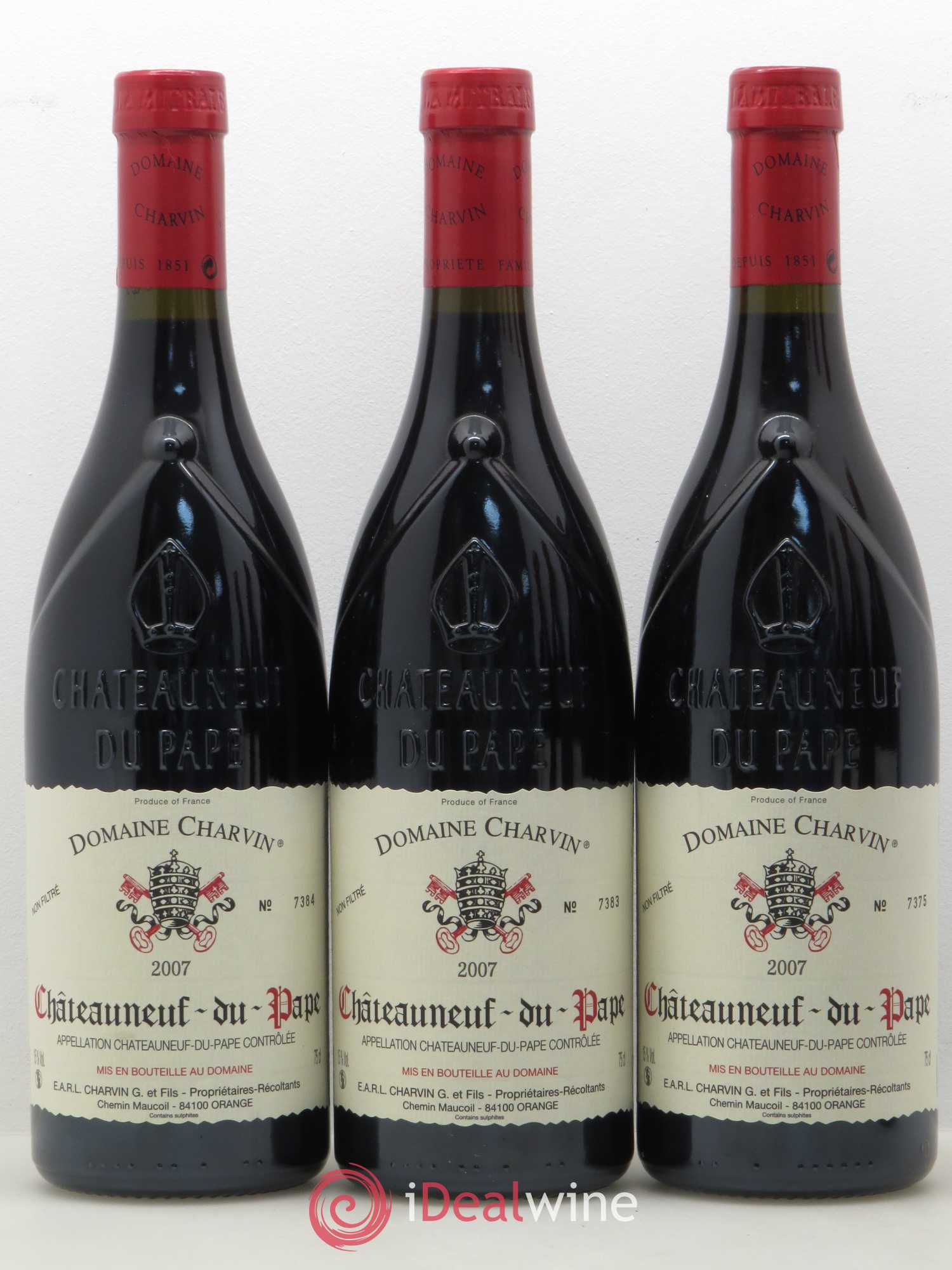 Châteauneuf-du-Pape Charvin (Domaine) 2007 - Lot de 6 bouteilles - 1