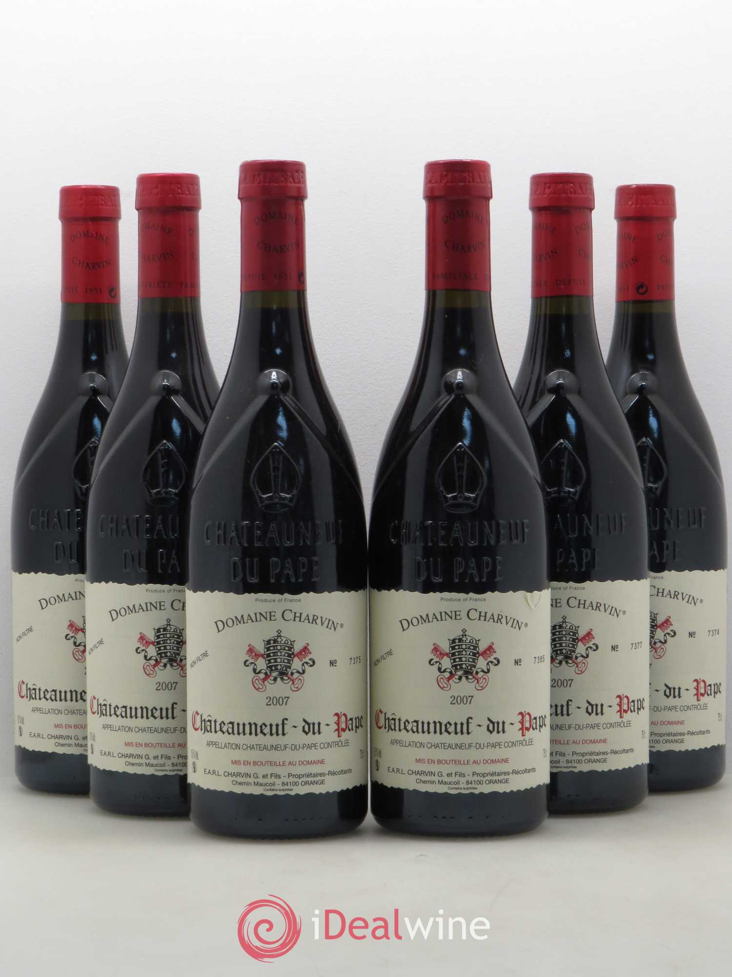 Châteauneuf-du-Pape Charvin (Domaine) 2007 - Lot de 6 bouteilles - 0