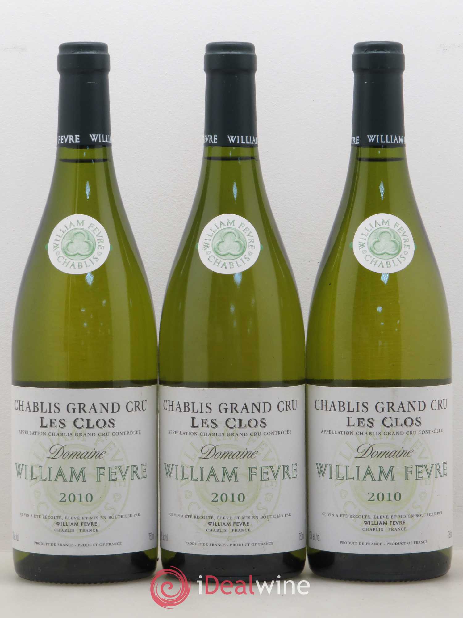 Chablis Grand Cru Les Clos William Fèvre 2010 - Lot de 3 bouteilles - 0