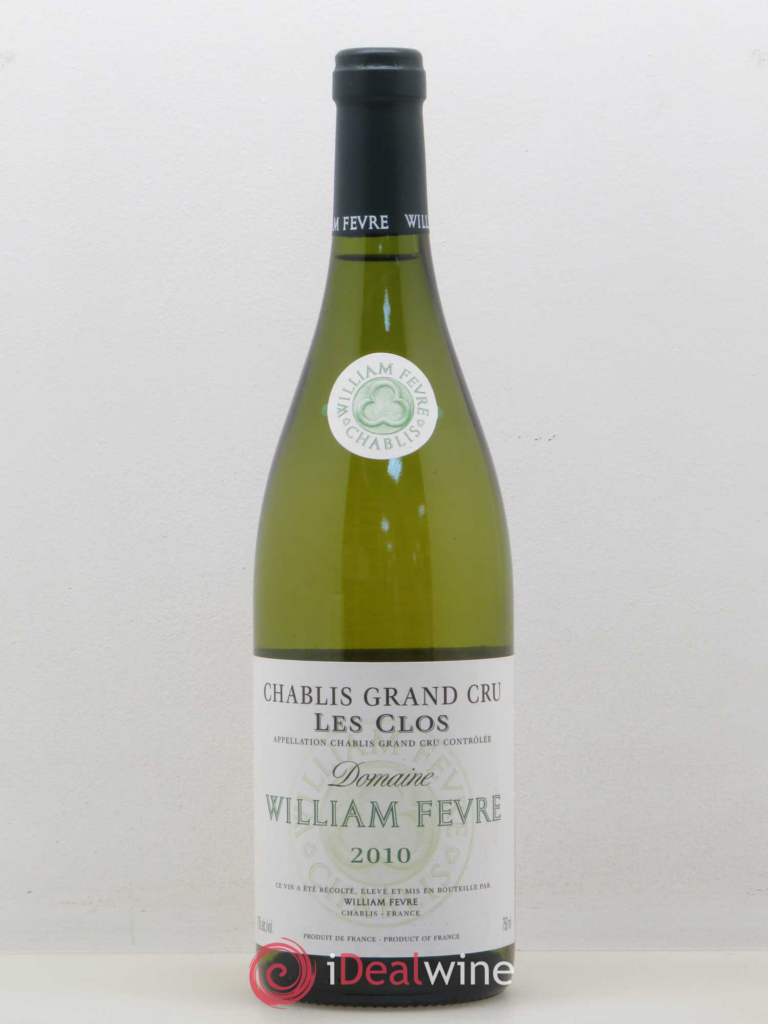 Chablis Grand Cru Les Clos William Fèvre 2010 - Lot de 1 bouteille - 0