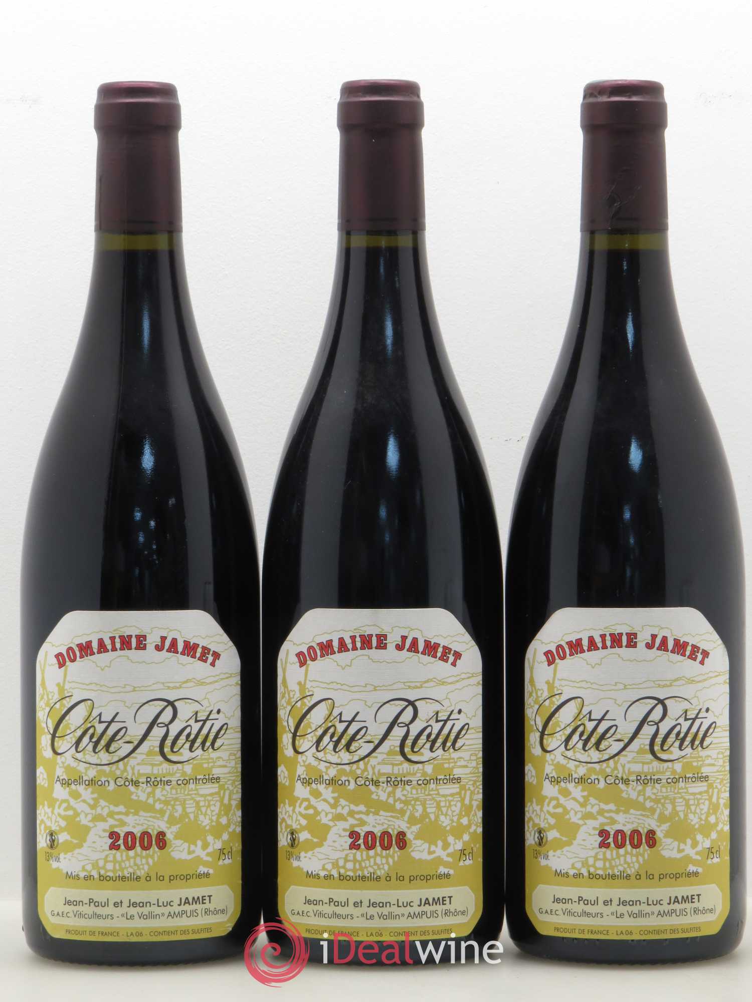 Côte-Rôtie Jamet (Domaine) 2006 - Lot de 3 bouteilles - 0