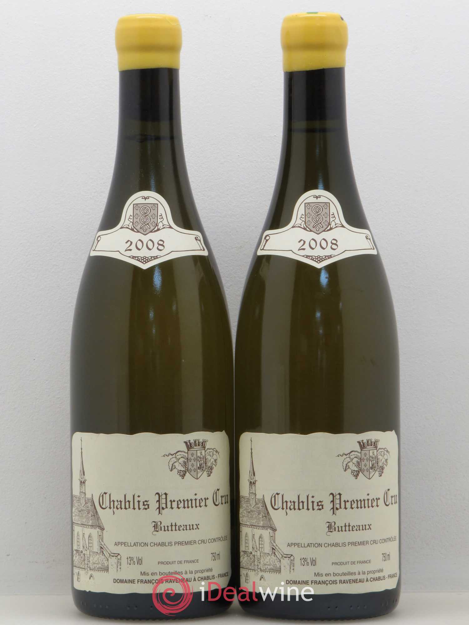 Chablis 1er Cru Butteaux Raveneau (Domaine) 2008 - Lot de 2 bouteilles - 0