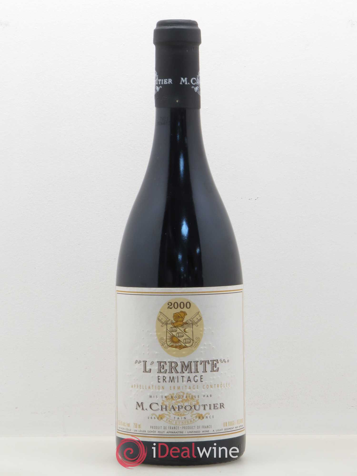 Hermitage Ermitage l'Ermite Chapoutier 2000 - Lot de 1 bouteille - 0
