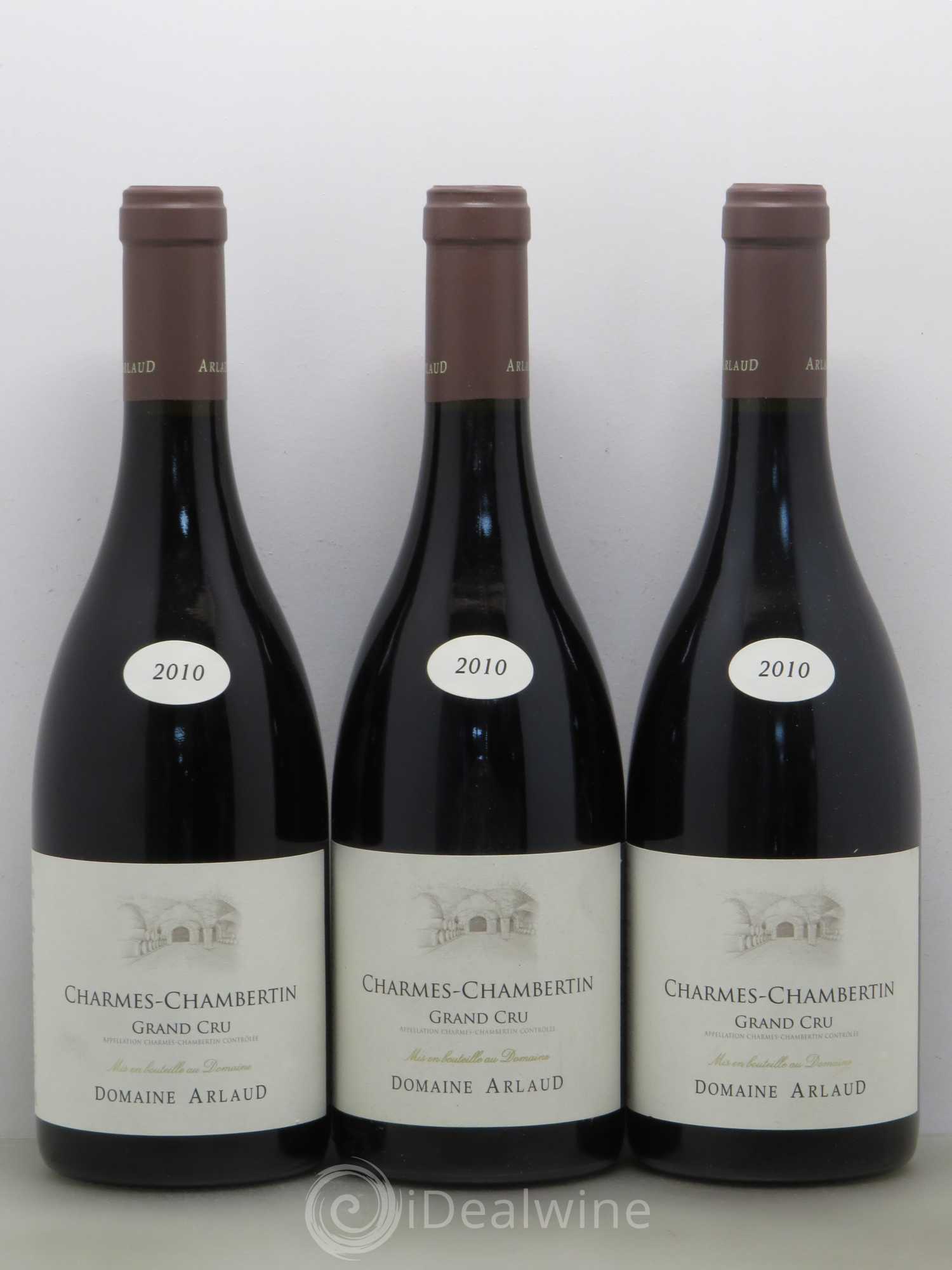 Charmes-Chambertin Grand Cru Arlaud 2010 - Lot de 3 bouteilles - 0
