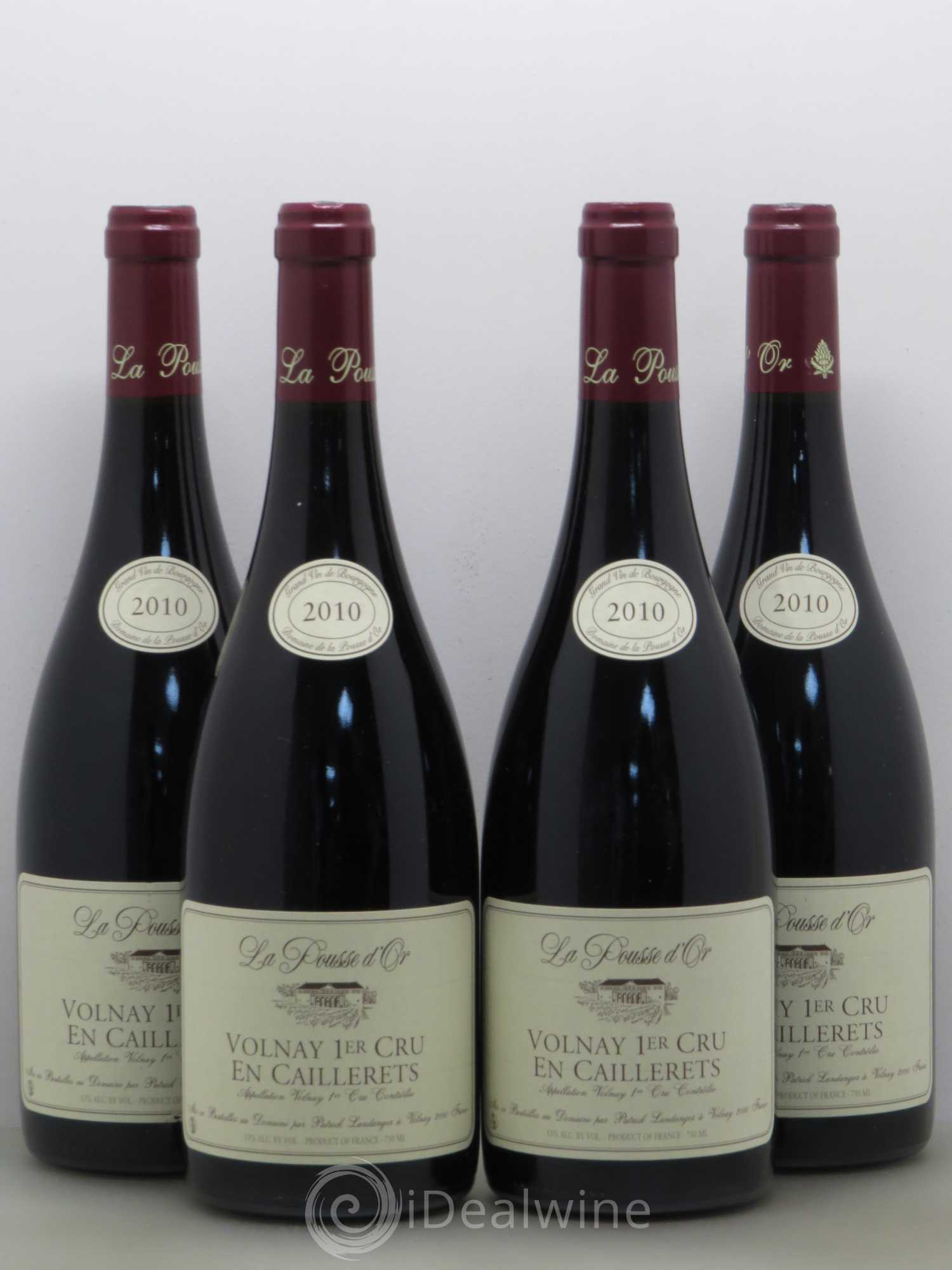 Volnay 1er Cru Les Caillerets La Pousse d'Or (Domaine de) 2010 - Lot de 4 bouteilles - 0