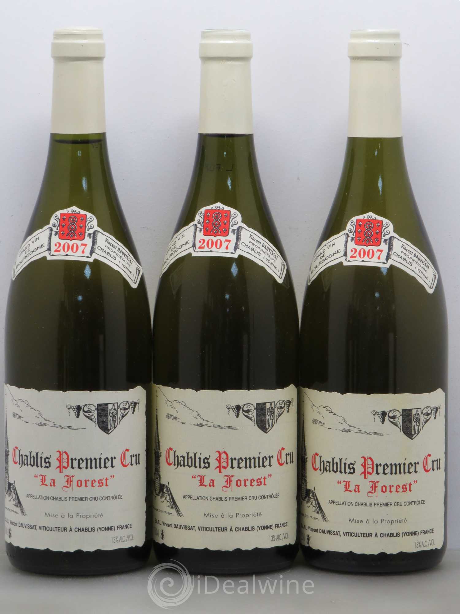 Chablis 1er Cru La Forest Vincent Dauvissat (Domaine) 2007 - Lot de 6 bouteilles - 1