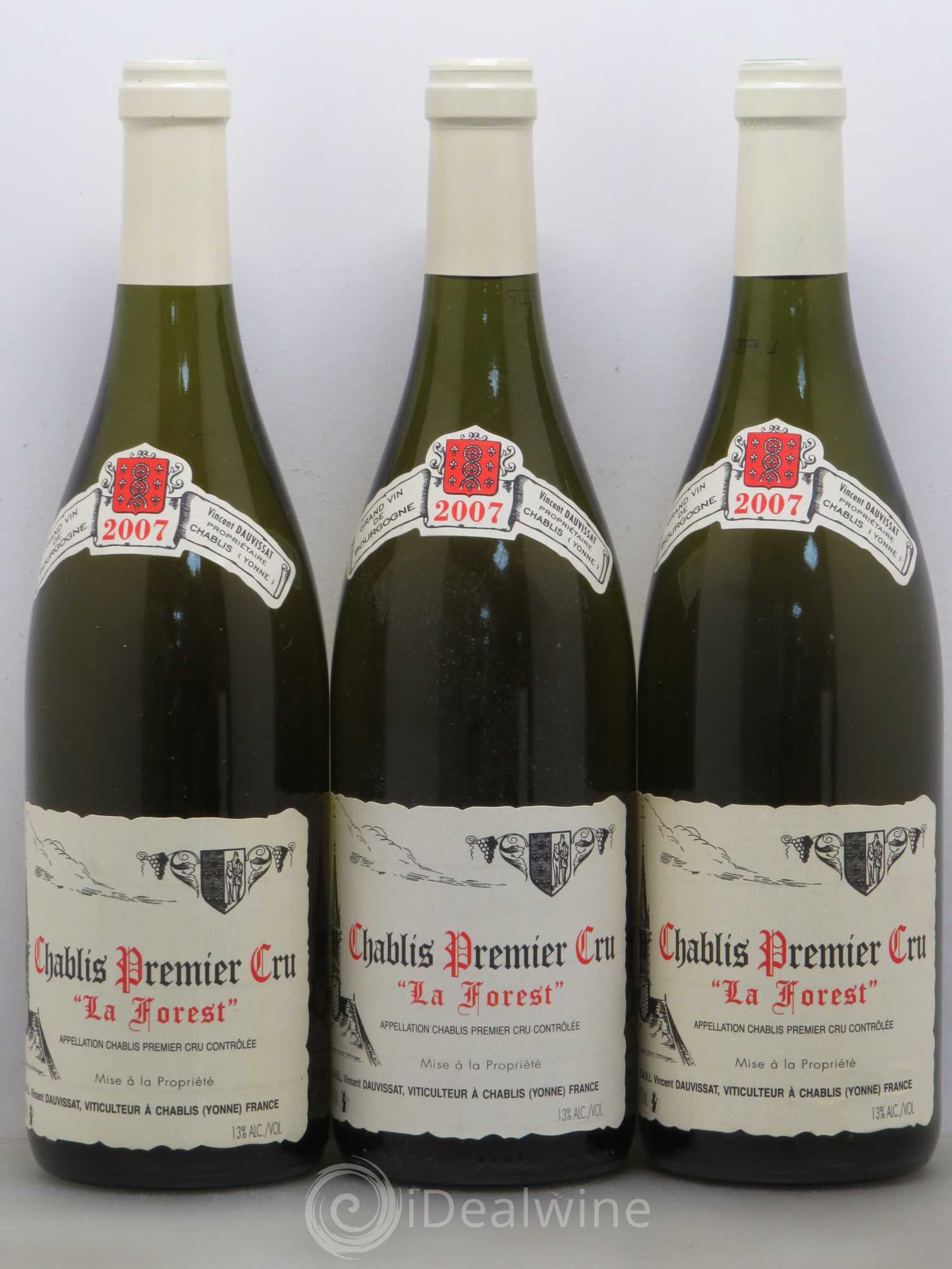 Chablis 1er Cru La Forest Vincent Dauvissat (Domaine) 2007 - Lot de 6 bouteilles - 2