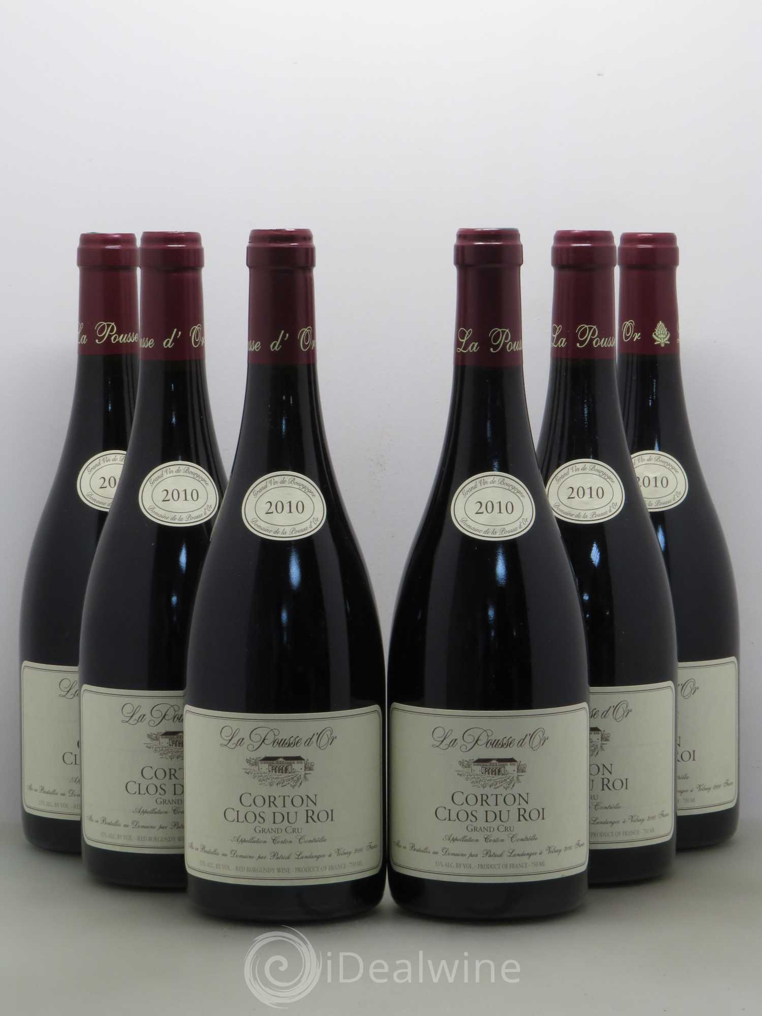 Corton Grand Cru Clos du Roi La Pousse d'Or (Domaine de) 2010 - Lot de 6 bouteilles - 0