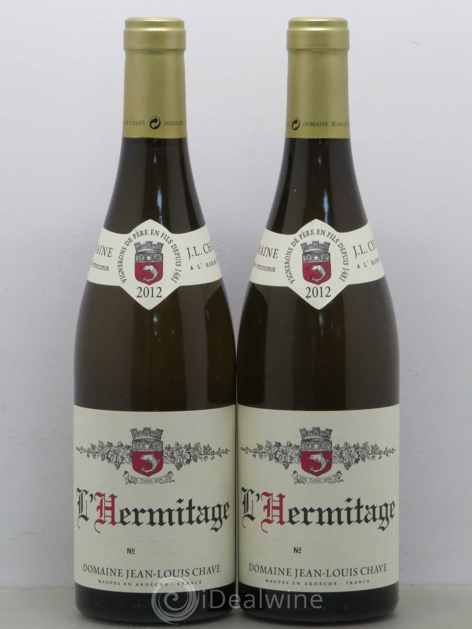 Hermitage Jean-Louis Chave 2012 - Lot de 2 bouteilles - 0