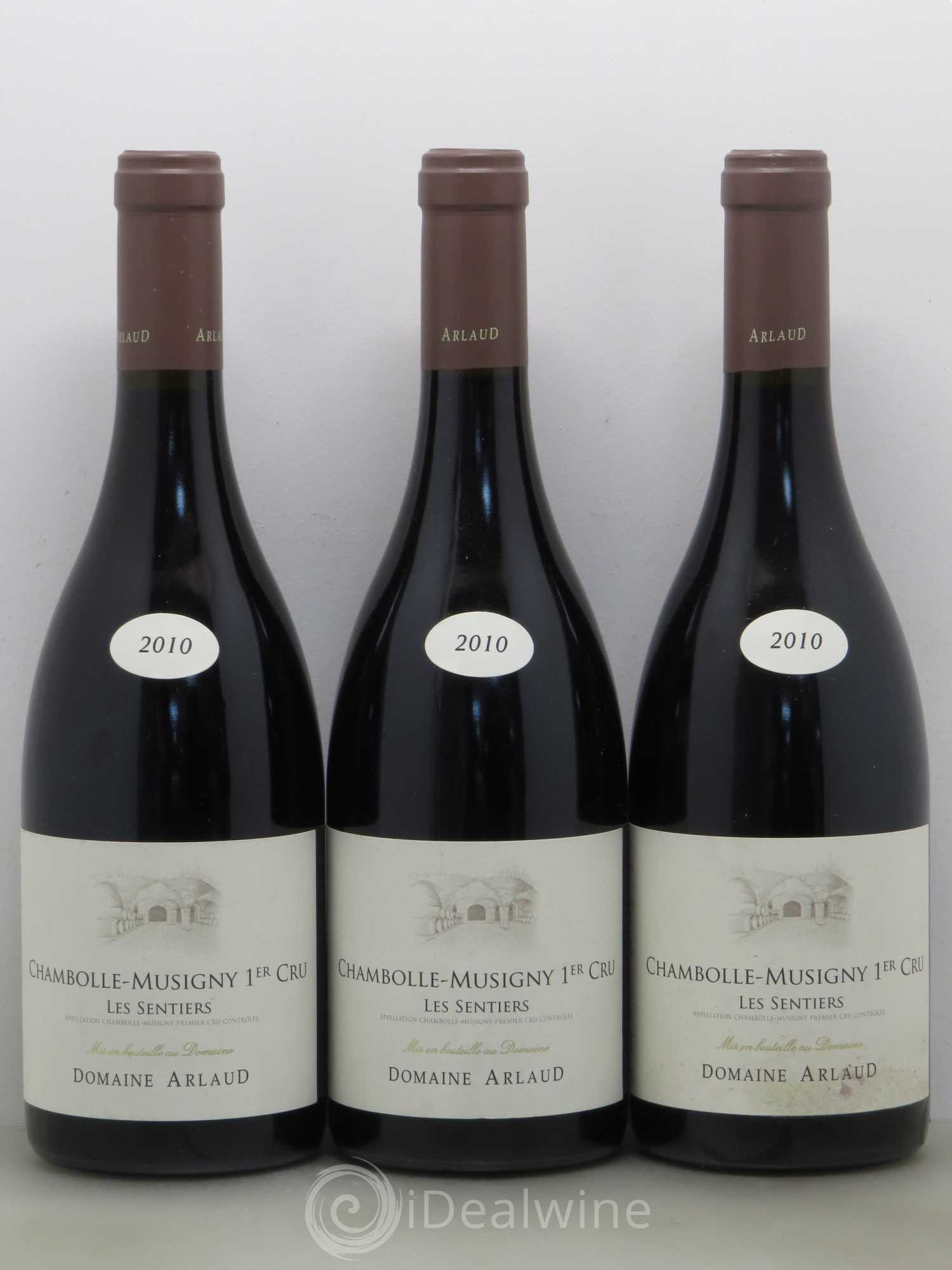 Chambolle-Musigny 1er Cru Les Sentiers Arlaud 2010 - Lot de 3 bouteilles - 0